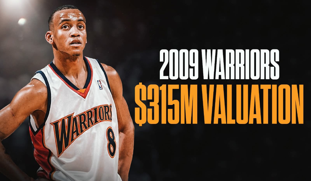 2009年斯蒂芬·库里选秀前，勇士队在NBA、NFL和MLB共92支球队中的球队