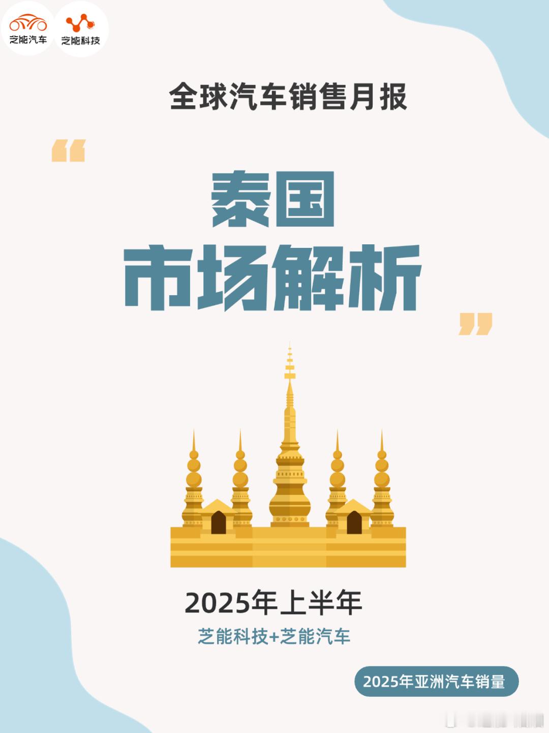 2025 年上半年，泰国汽车市场格局生变。日系三强仍居前列，但中国品牌快速崛起，