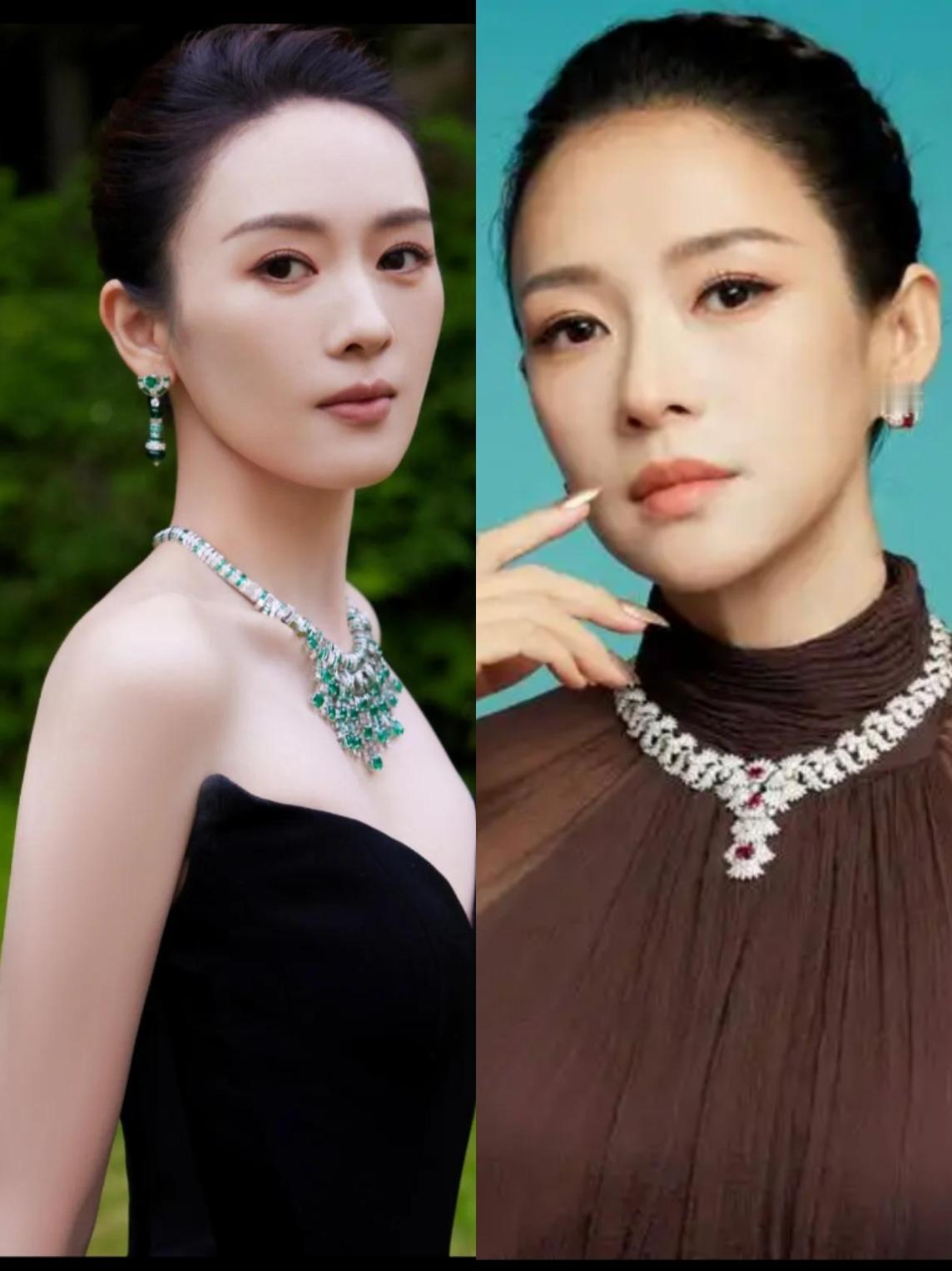 章子怡和童瑶，不论从五官还是头骨，真的是个太像了，但是童瑶的耳朵更好看一些。