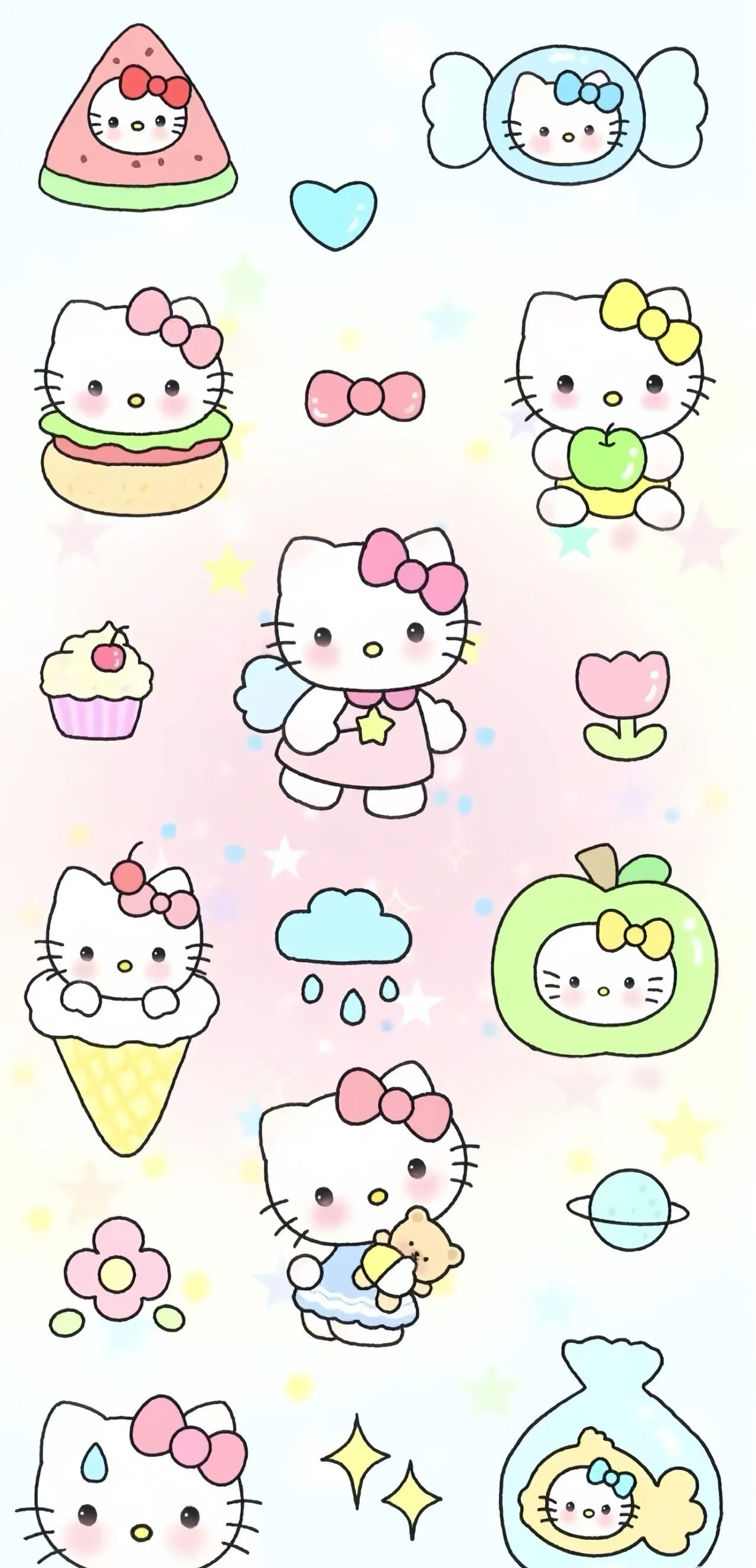 Hello Kitty壁纸分享三丽鸥｜甜美壁纸｜粉色壁纸｜少女心壁纸｜可爱壁纸｜