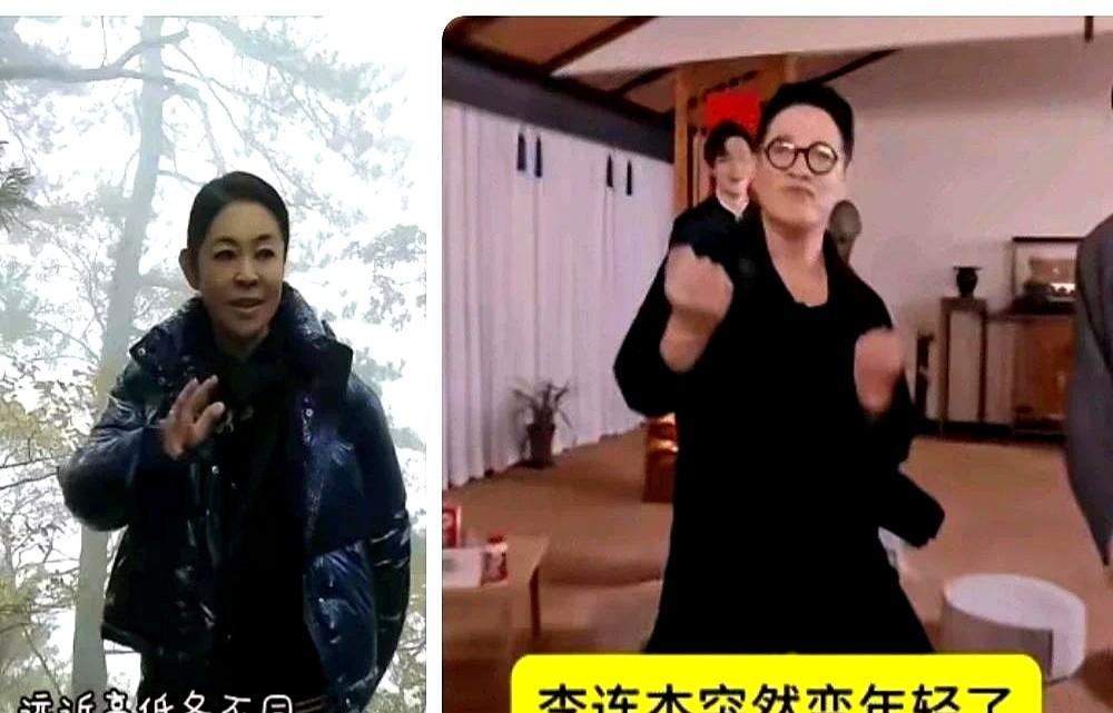 “脸像刚剥的鸡蛋，可一眼还是爷爷奶奶。”——网友看完李连杰和倪萍的近照，集体陷入