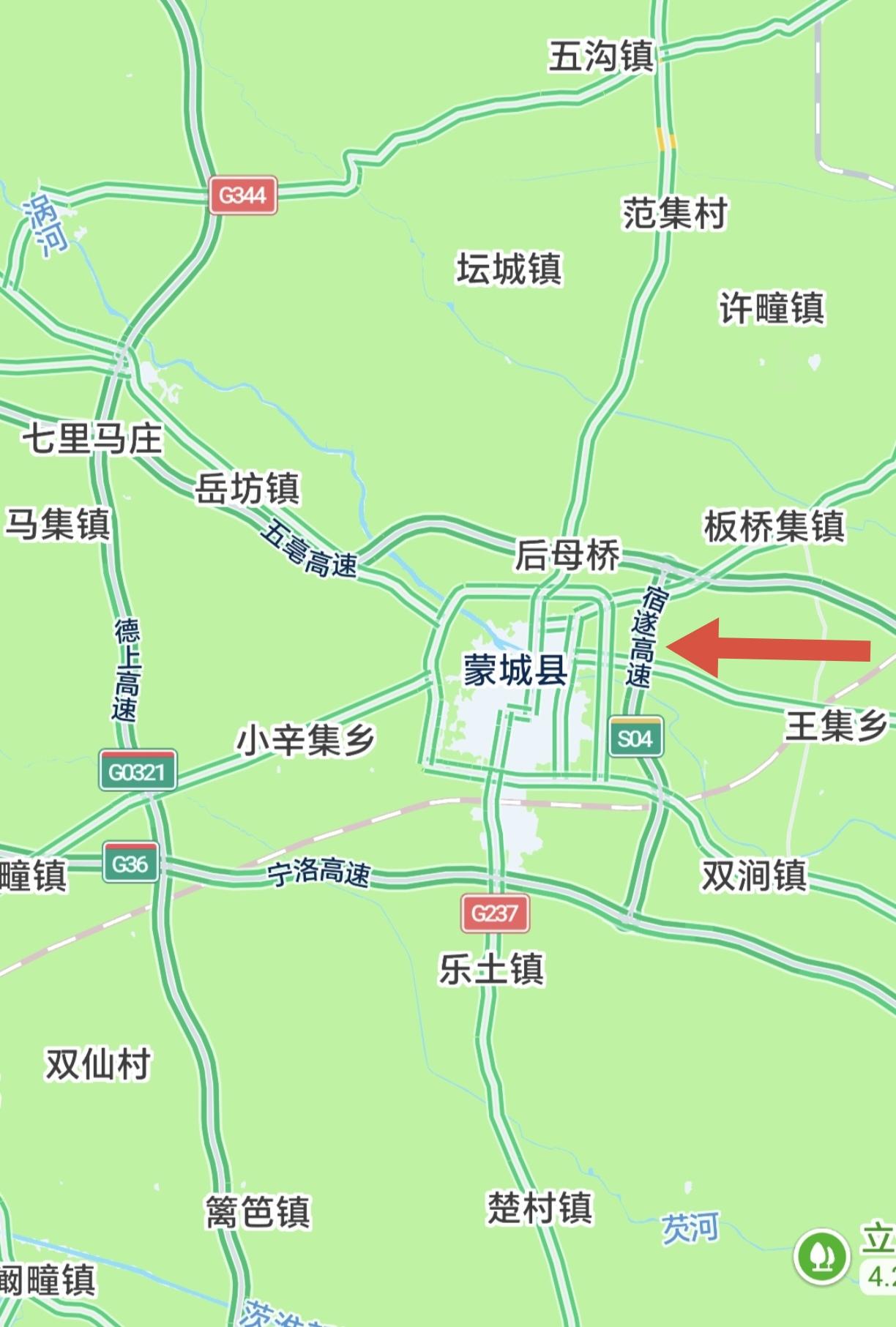 ［蒙城绕城高速东环线标注更名，宿遂高速四市进展］
        去年五河至亳州