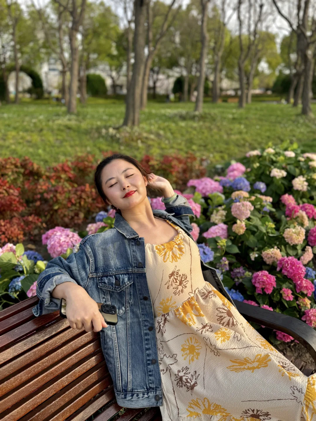 前滩公园丑丑的绣球花来看过啦