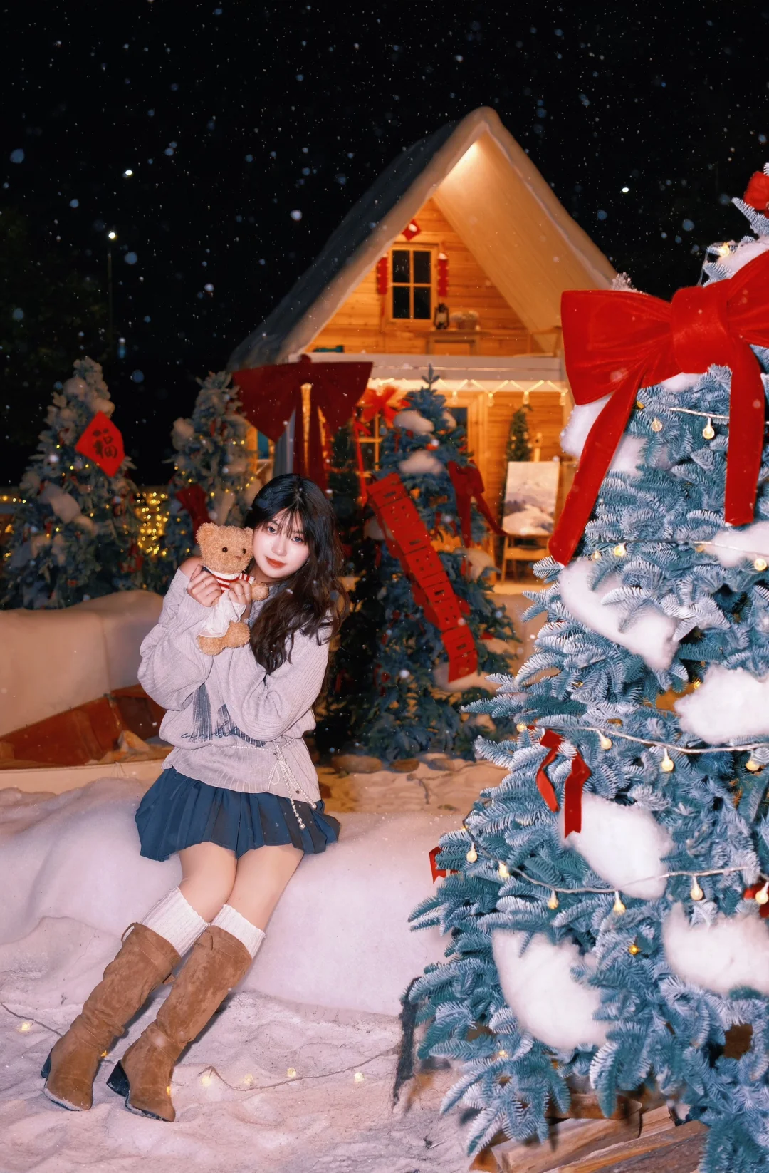 广州📍这里下雪啦 春节氛围已上线