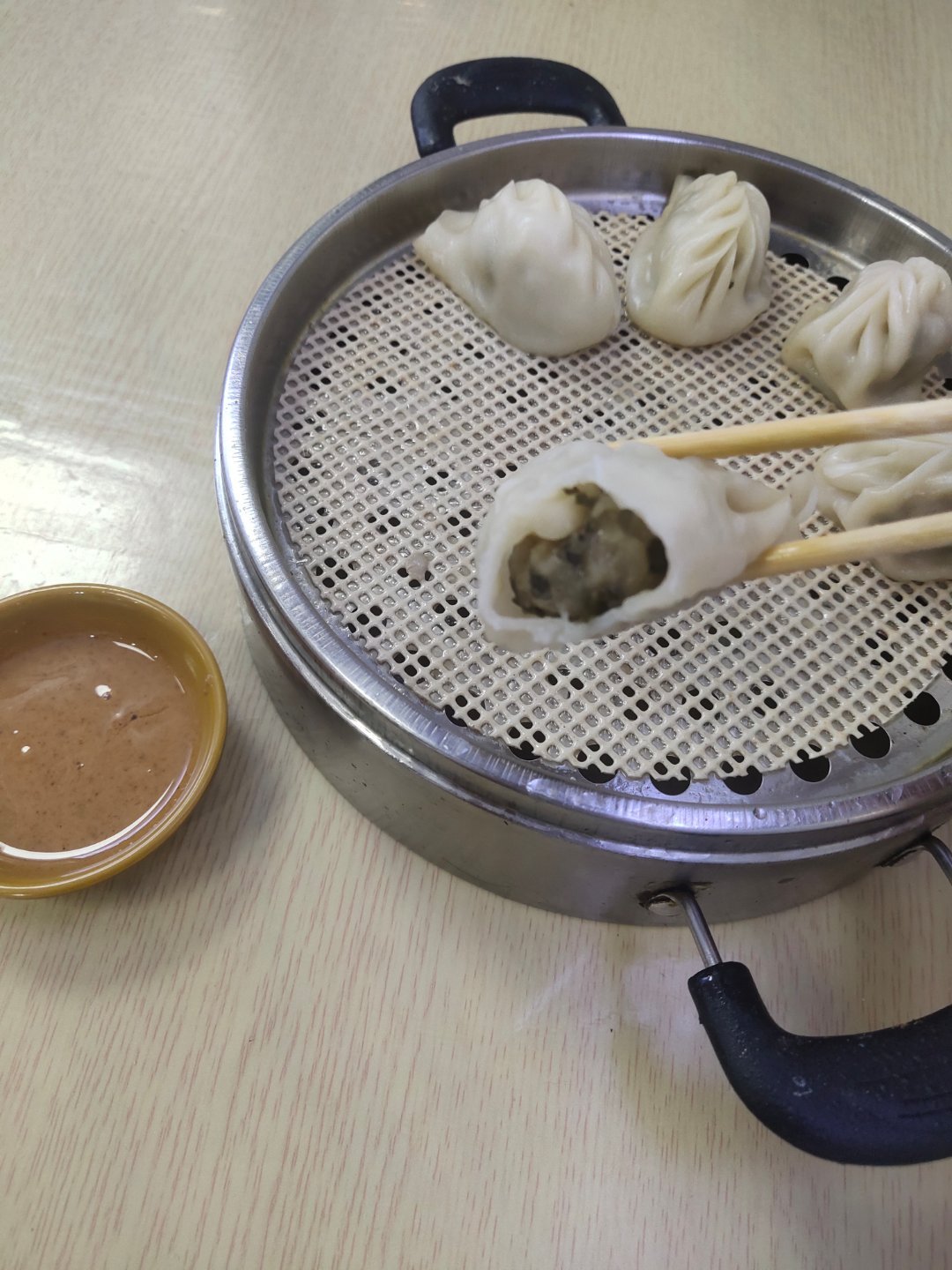 蒸饺居然是配花生酱吗？ 