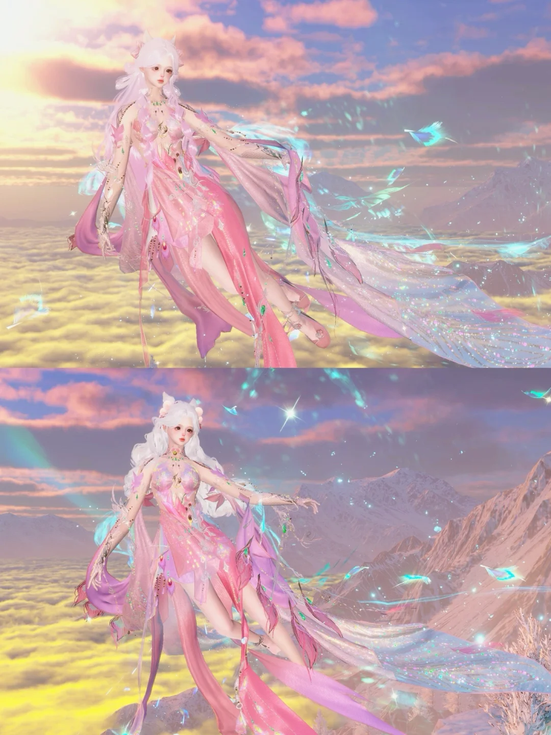 孔雀是近期做工最好的一条裙子了吧🌸