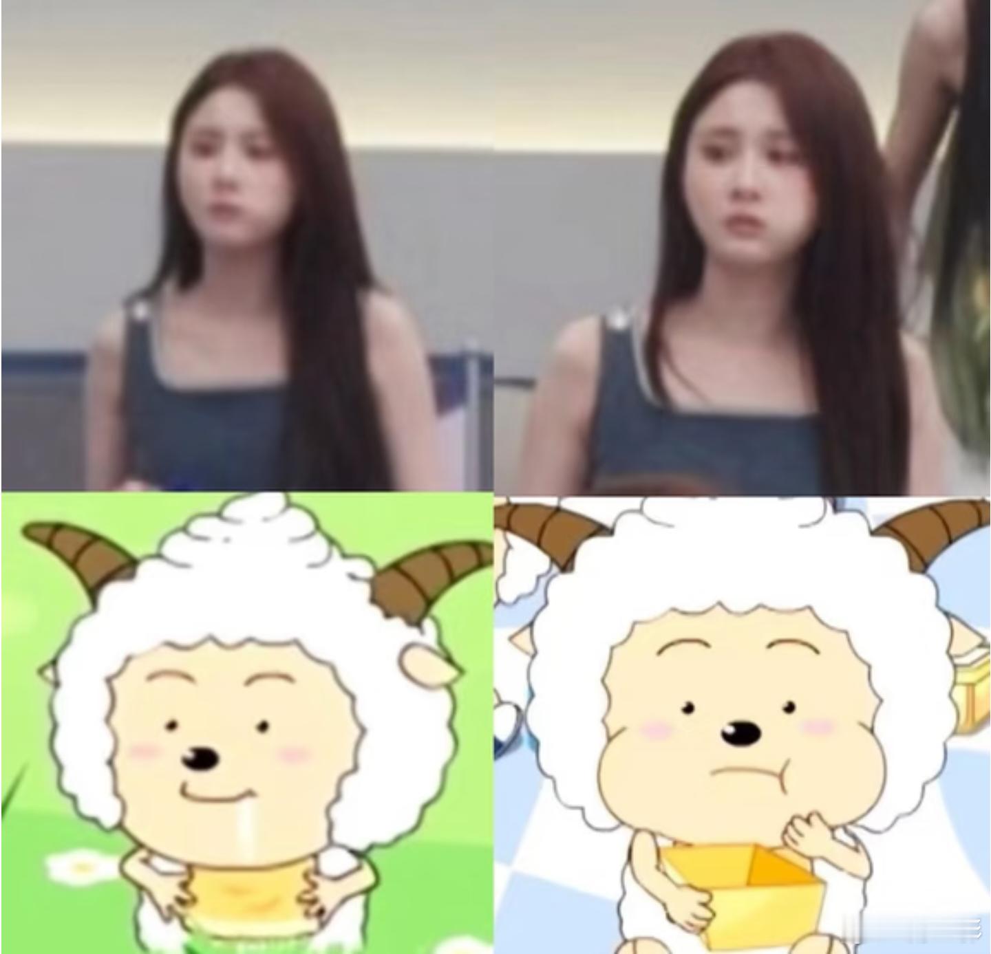 张慧雯模仿懒羊羊表情包张慧雯回应懒羊羊塑 看到张慧雯回应懒羊羊塑，简直就是太可爱