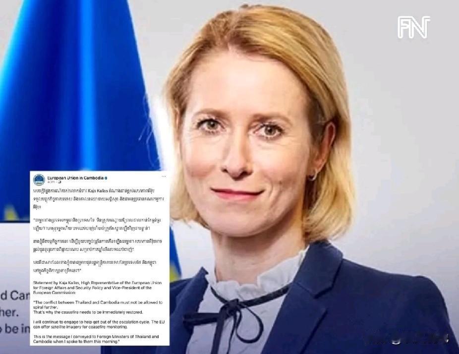 突发消息：欧盟可为柬泰冲突停火监测提供卫星图像

根据欧盟外交与安全政策高级代表