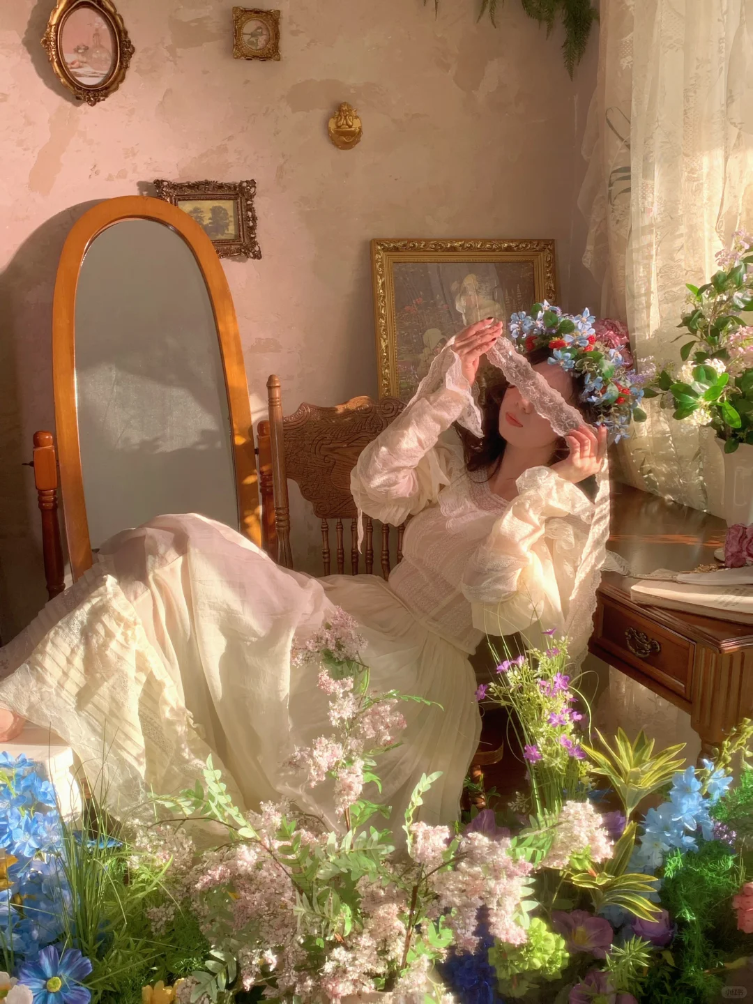 在春日花房里的少女💐东莞写真