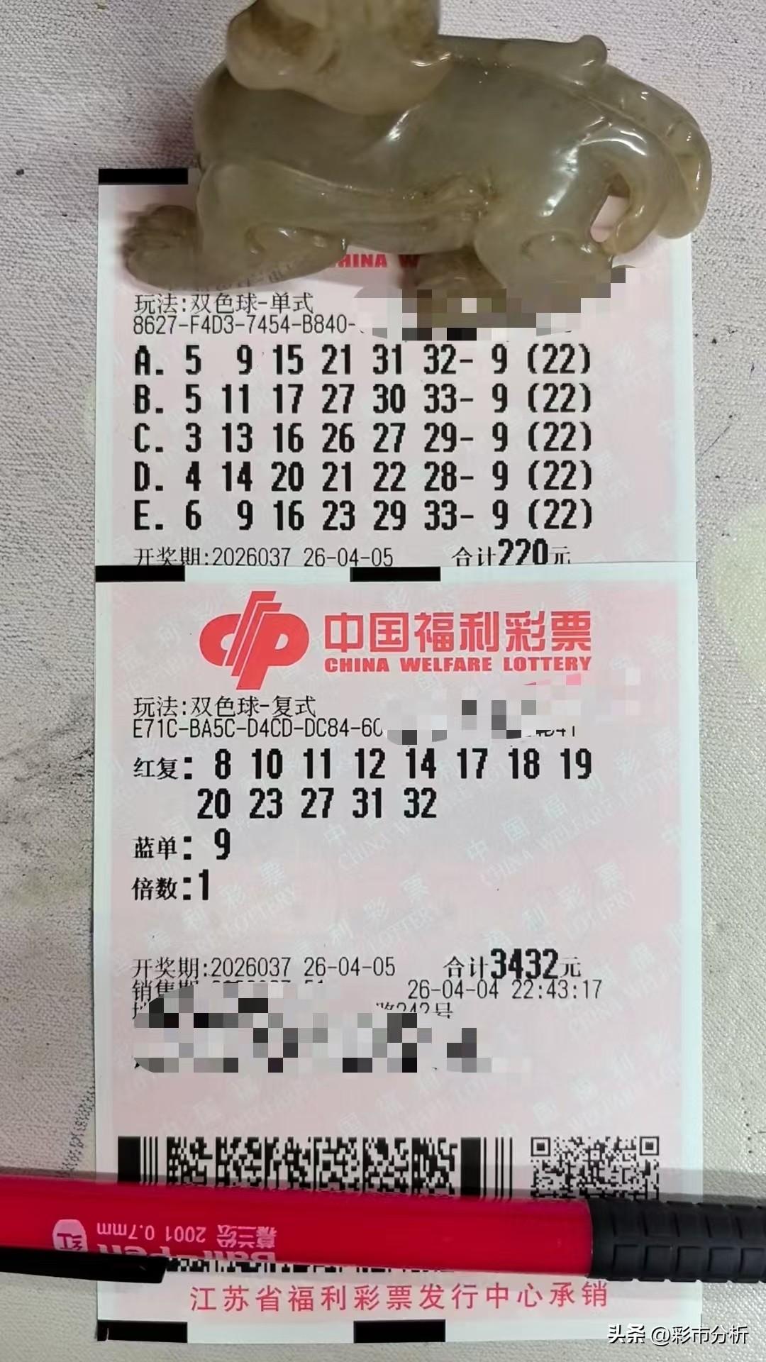 狙击09超级冷号！江苏99倍哥这次all in追大冷号蓝球：5张倍投票和1张34