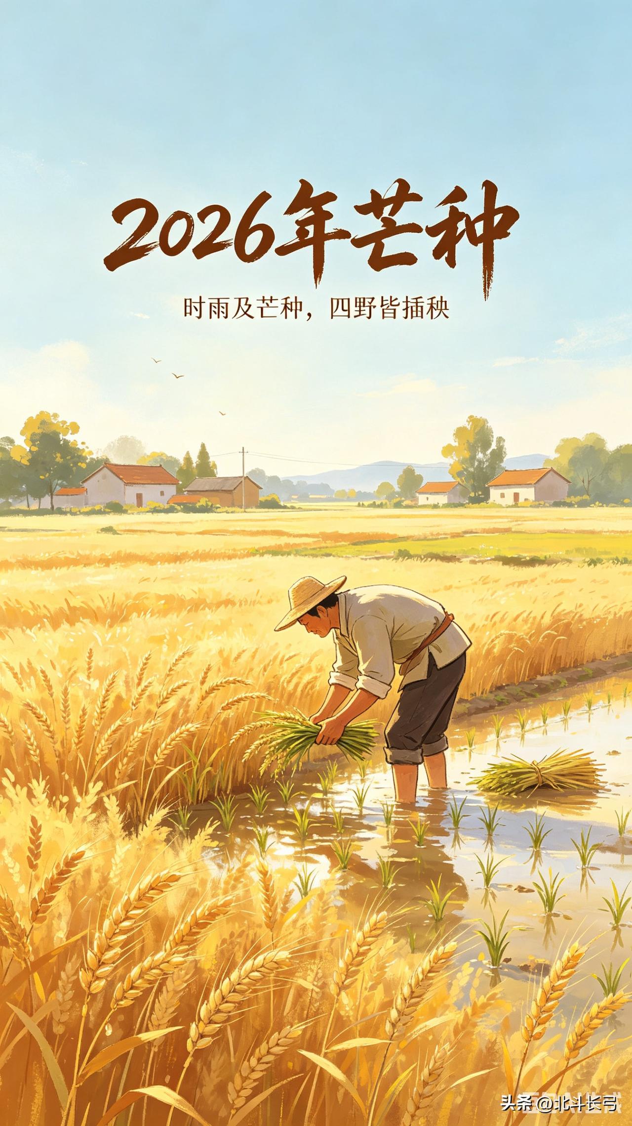 今天是芒种，虽然城市没地种，也没有麦浪和稻田，但请收下这5个字~
午、梅、剪、荷
