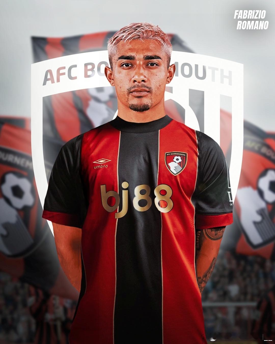 官方：伯恩茅斯边后卫朱利安·阿劳霍租借加盟凯尔特人，租期半年英超联赛伯恩茅斯