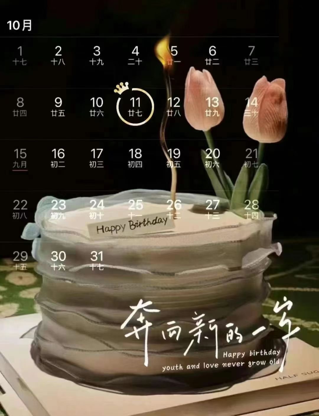 🎂 ┄┄┄┄┄┄┄┄ 10月11号生日日历📅 ┄┄┄┄┄┄┄┄❤️˗ˋˏ🎂