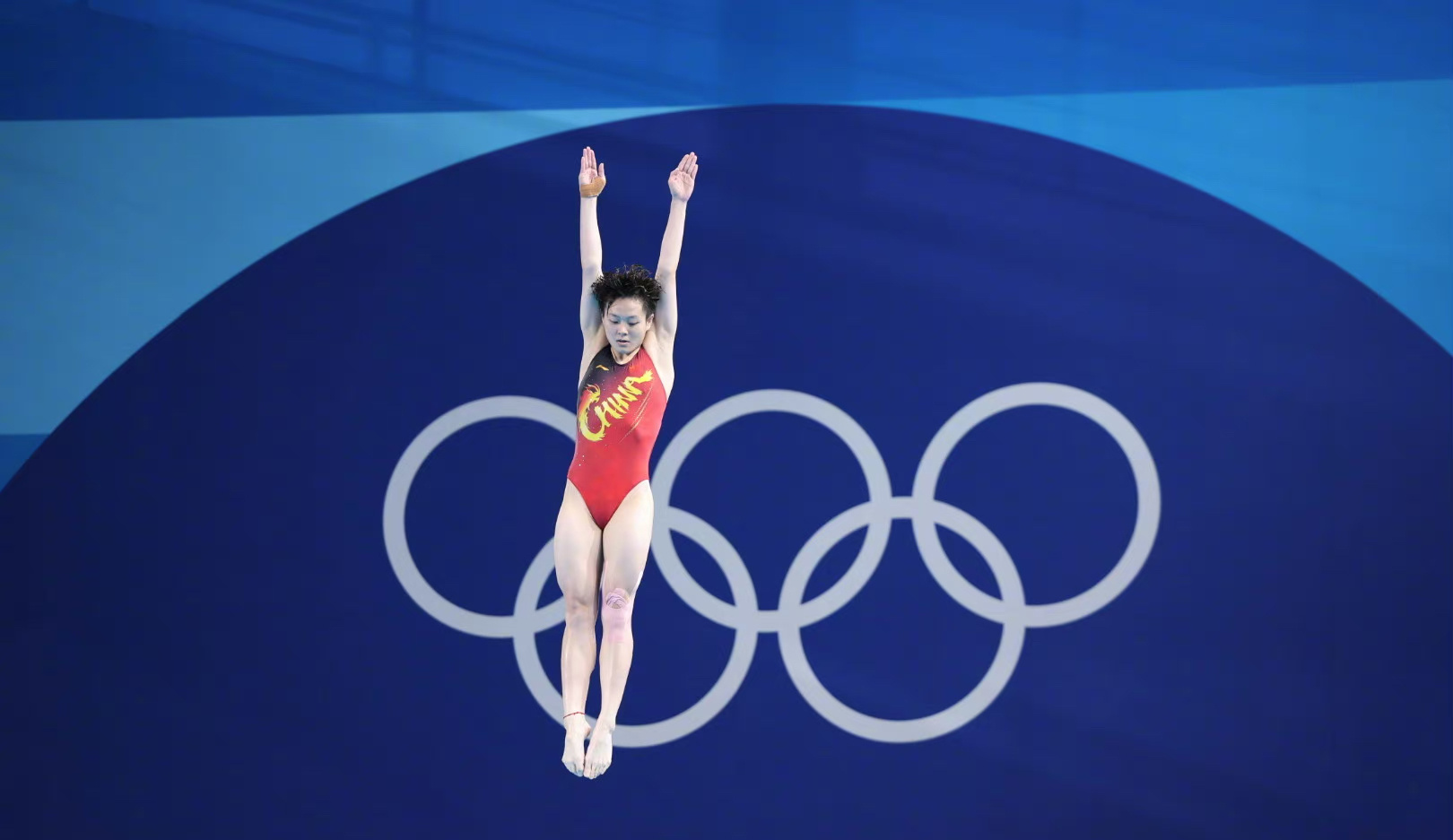 第31金！奥运会女子三米板决赛，中国选手陈艺文获得金牌！🏅#女子跳水三米板决赛