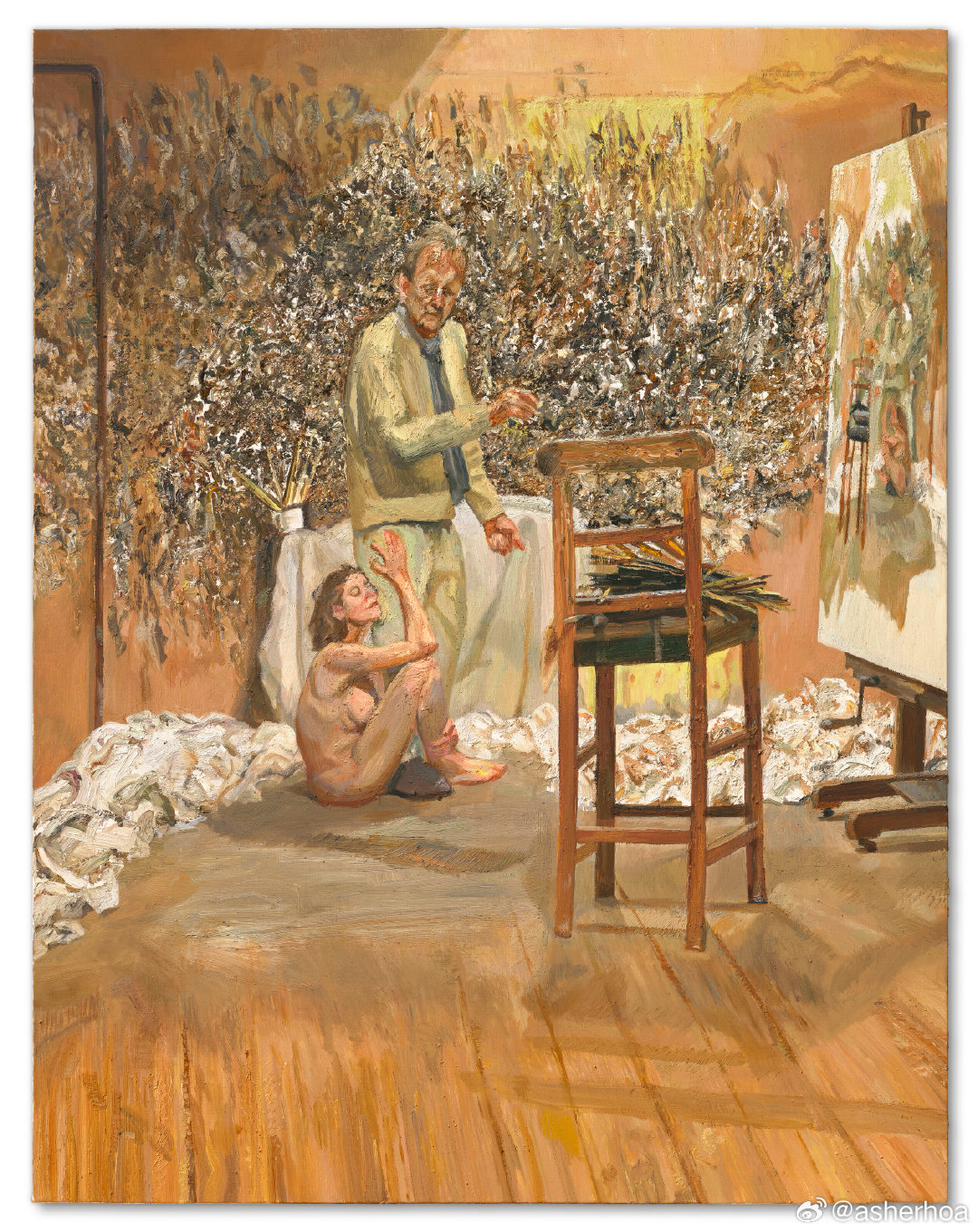 西洋历史文化鱼缸[超话] 英国画家卢西安·弗洛伊德（LUCIAN FREUD ，