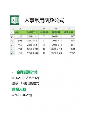 HR办公必备的35个Excel常用函数 [ok][ok] ​​​