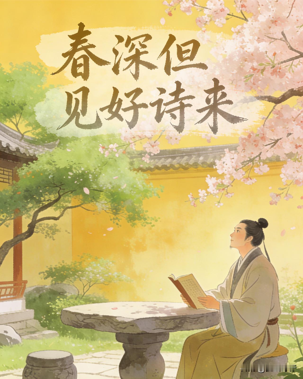 七绝·春心  〔文｜狐山诗行〕

墨枝凝翠覆青苔，得悟尘心慧自开。
历尽惊涛存静