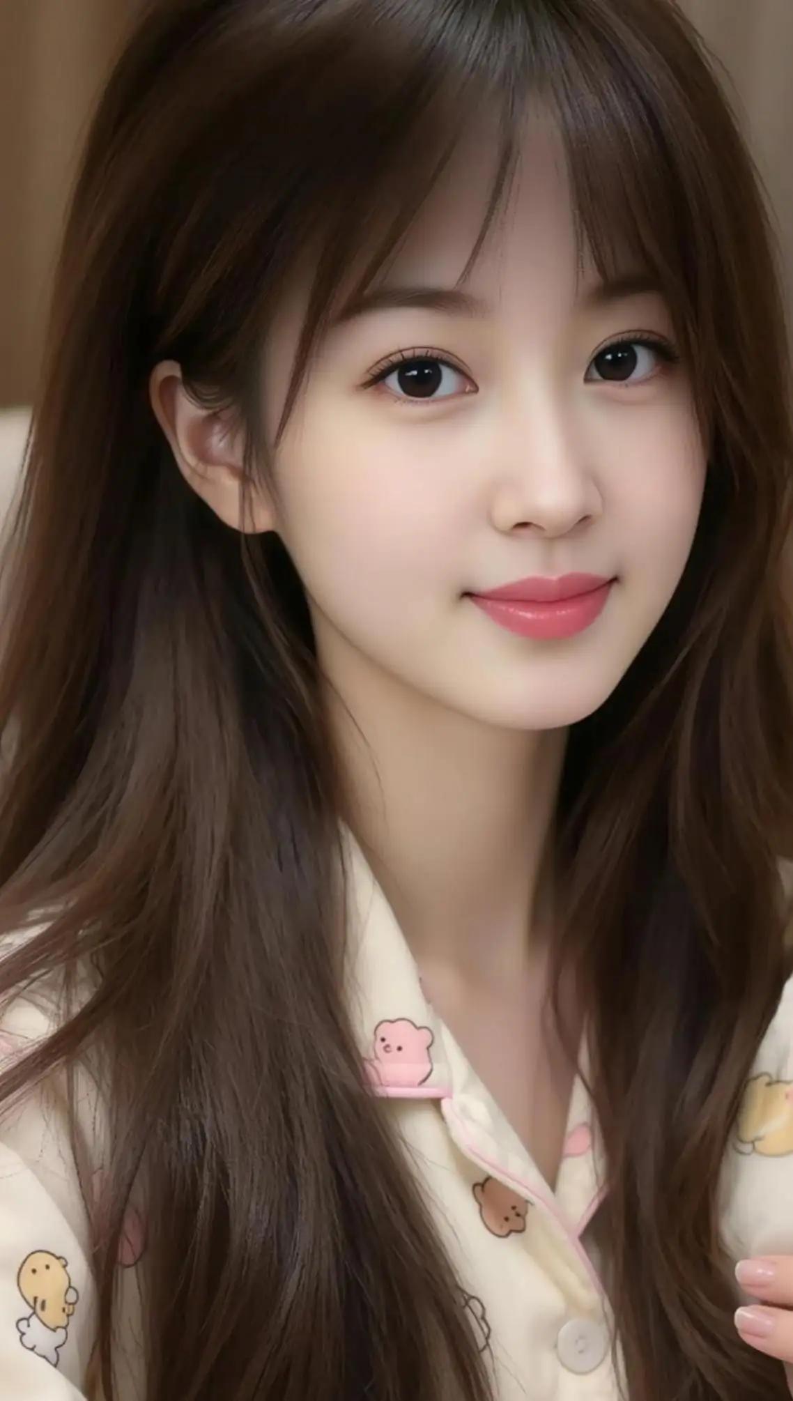 元气少女，甜美笑容，萌趣睡衣，元气满满的一天！🌟💖🌸