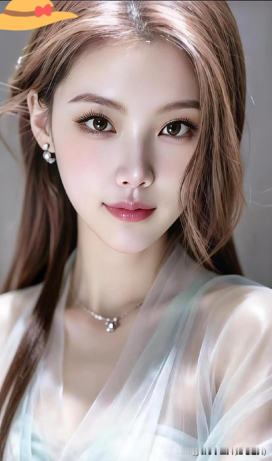 这姑娘妆容精致，美得让人惊艳。
自然淡雅妆容 自然粉嫩妆容 五官美女 清透妆容照