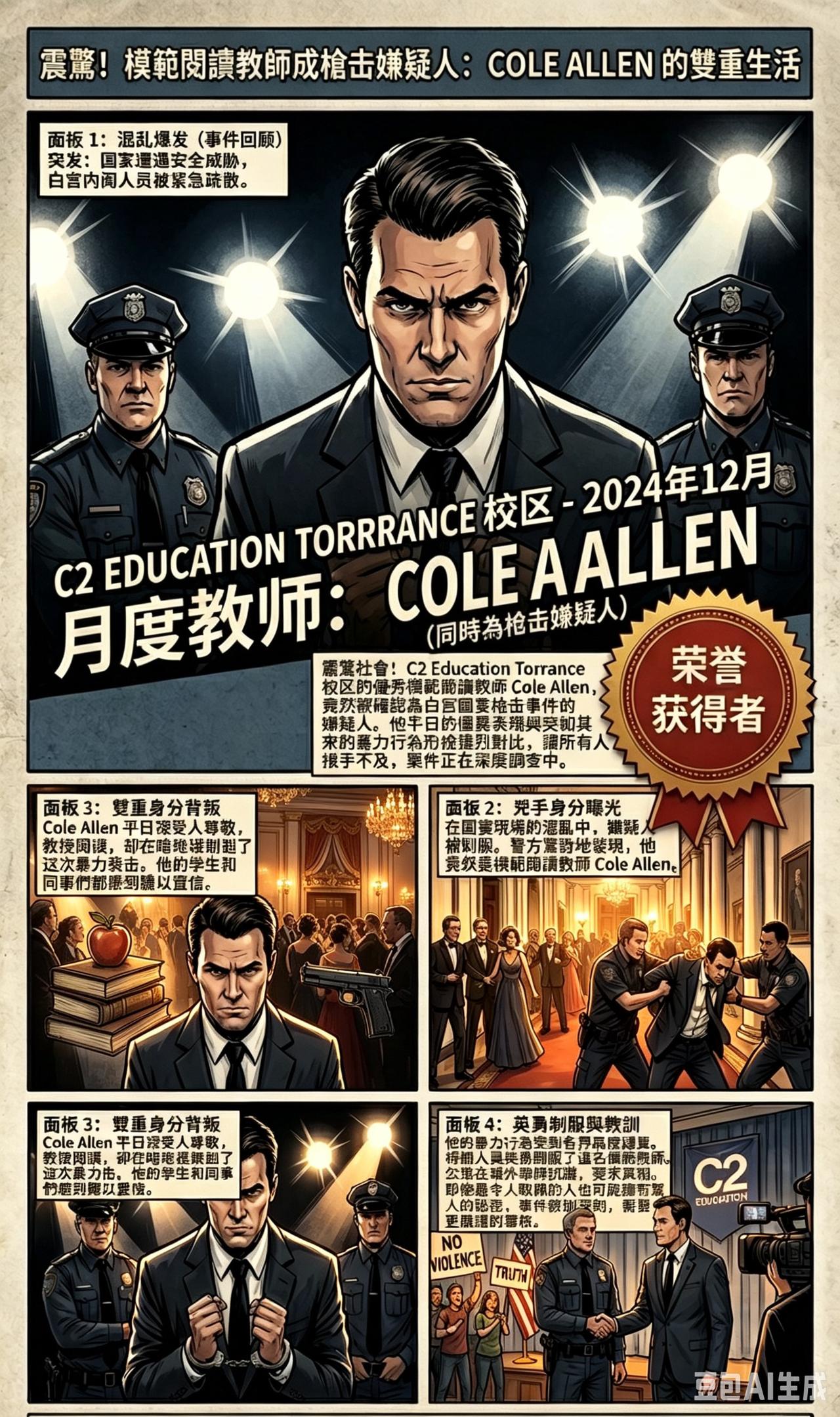 AI连环画报道新闻