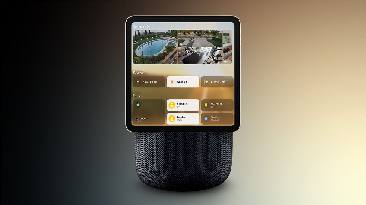 带屏幕的 HomePod 和 homeOS 这事儿 Mark Gurman 已经