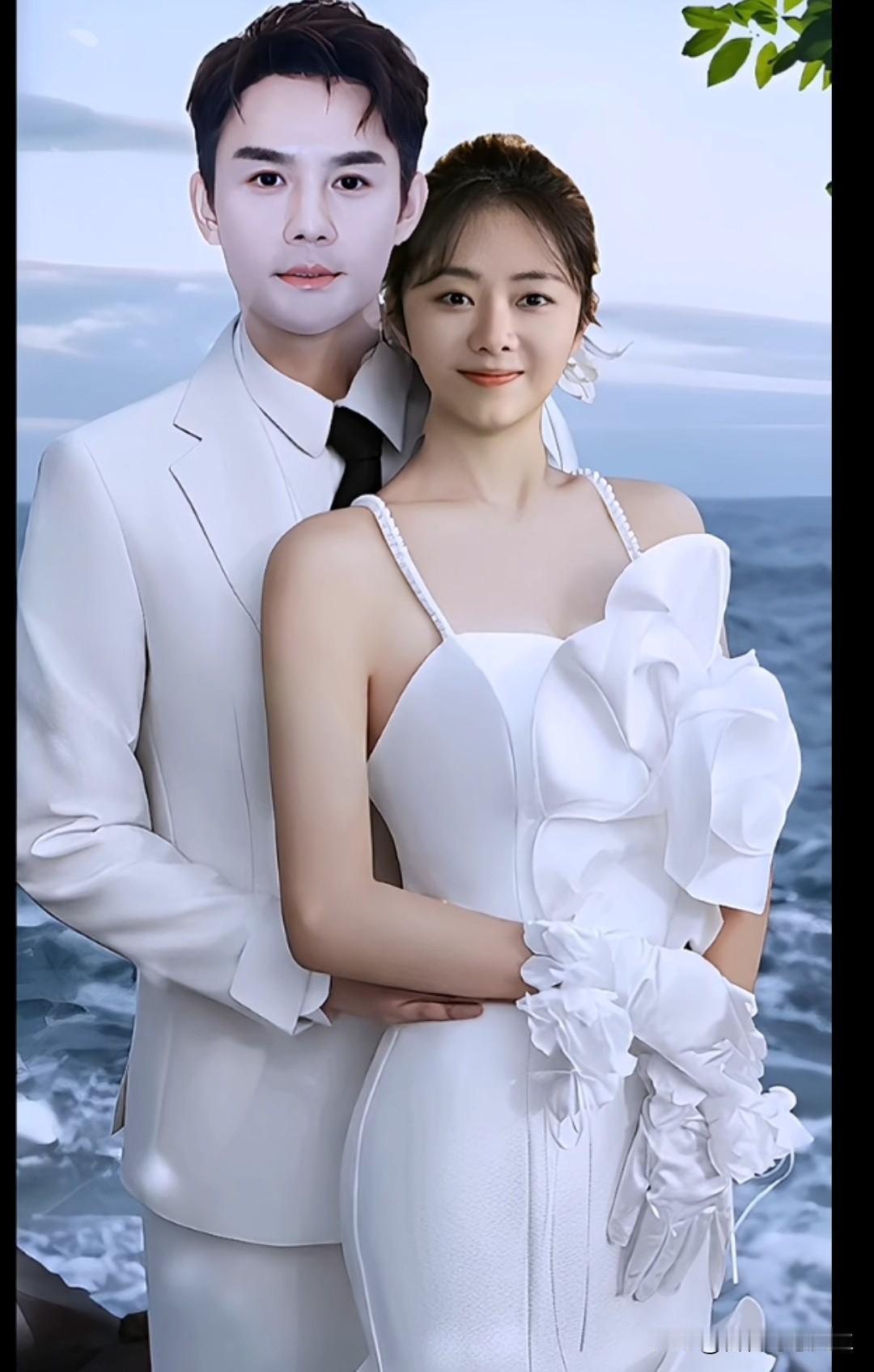 本来没抱太大期待，结果他俩穿白色礼服同框的画面直接惊艳到我。王凯的挺拔身姿配白色