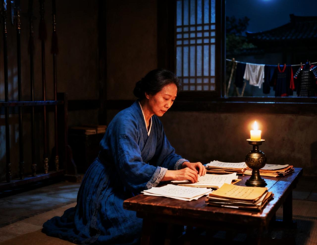 岳飞的第二任妻子孝娥，堪称古代女性的典范，她知书达理、孝顺公婆，对刘氏所生的岳云