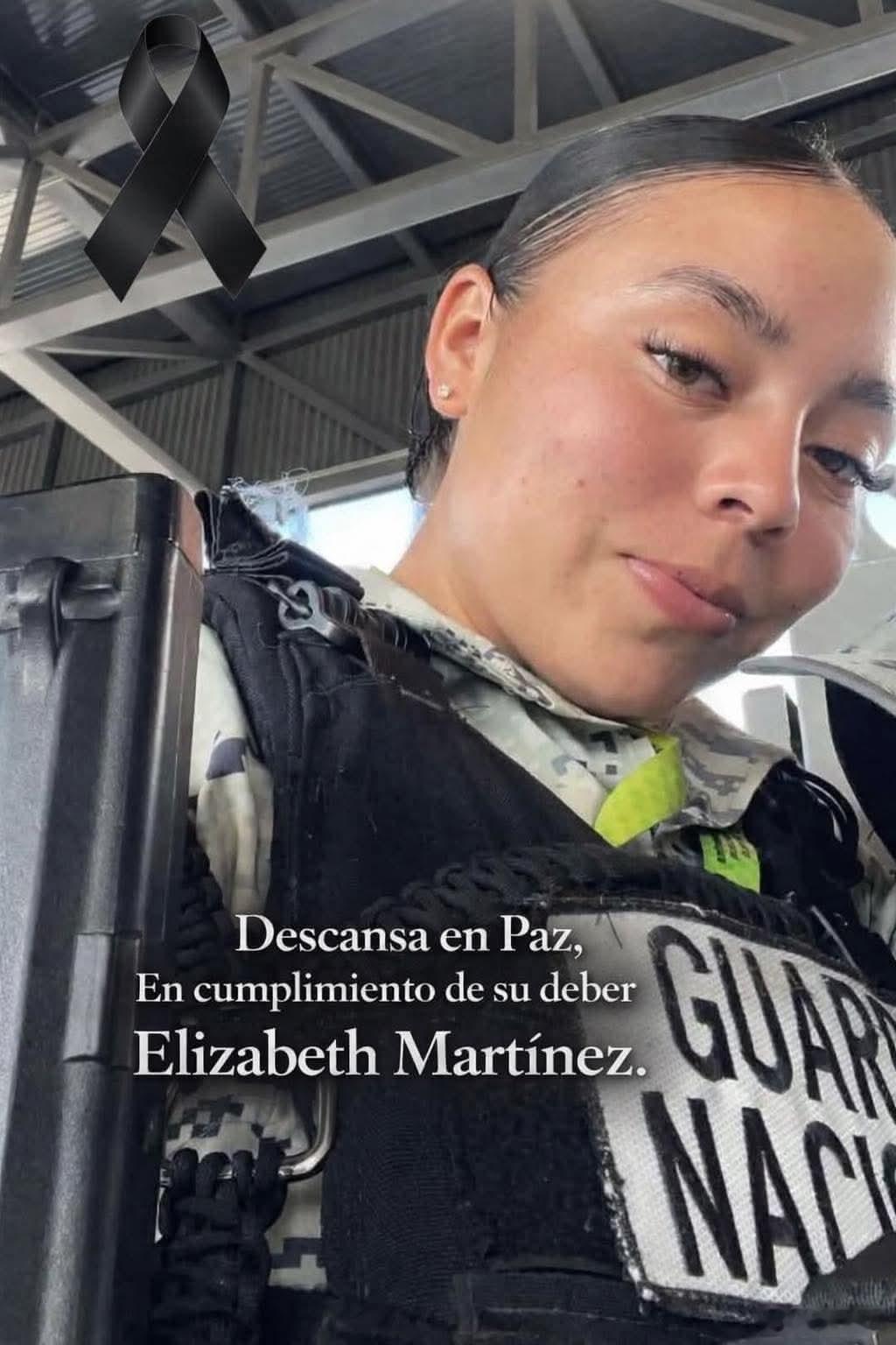 墨西哥国民警卫队证实22岁的伊丽莎白·马丁内斯(ElizabethMartine