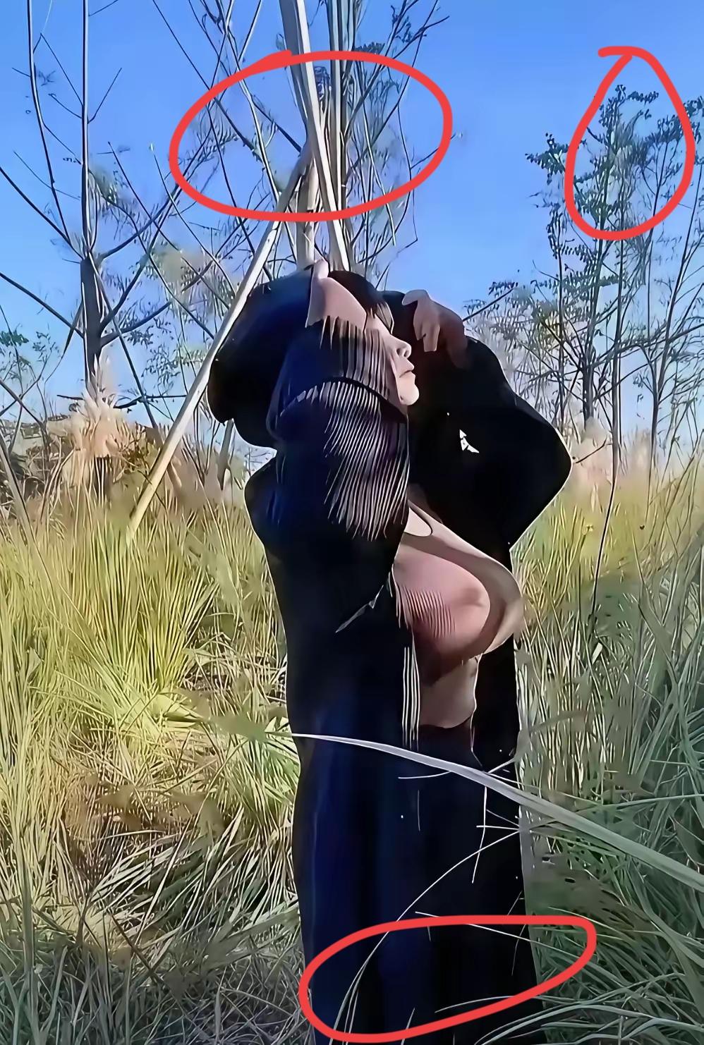 给老婆拍照成了很多老公心病！下面这张照片毫无疑问又是某个老公的杰作！
     