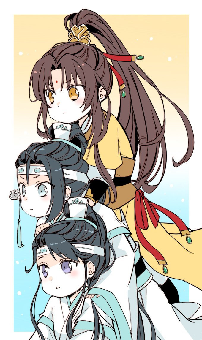 #魔道祖师##夏日次元盛典# ​​​他们是不是在偷看忘羡[doge] ​​​