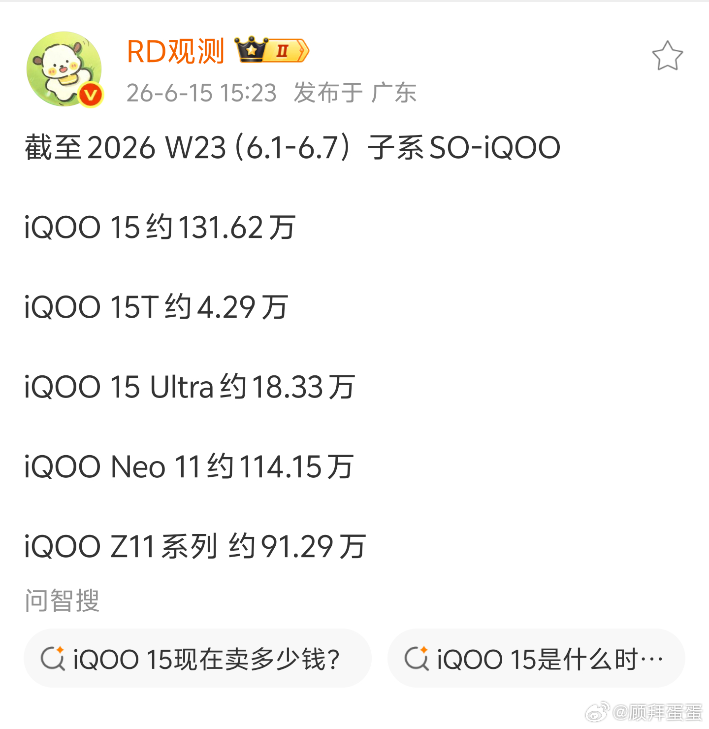 不是哥们高考结束之后，iqoo15卖疯了了吧iqooiQOO15