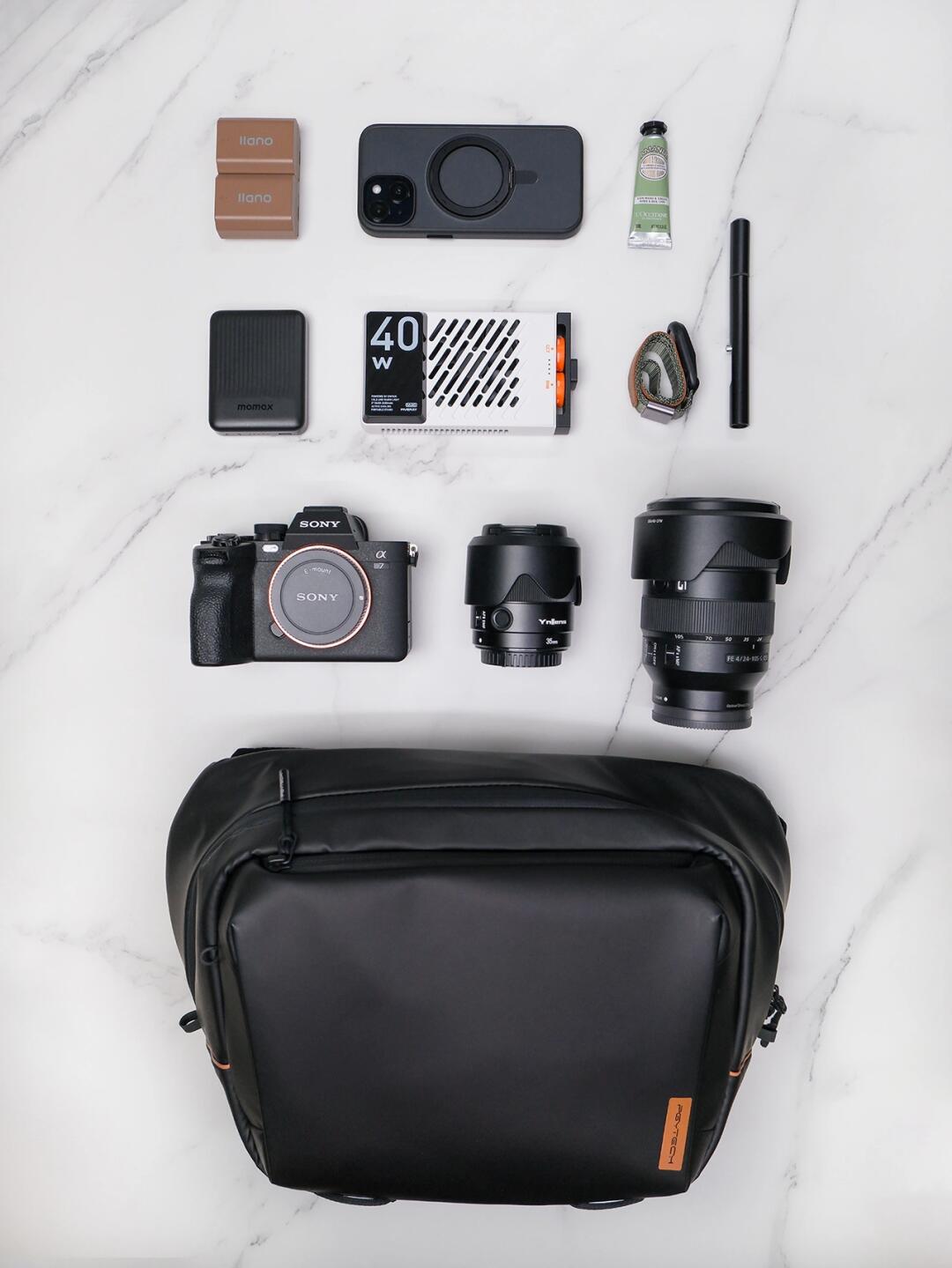 索尼A7M4一机两镜出行 | 数码翻包