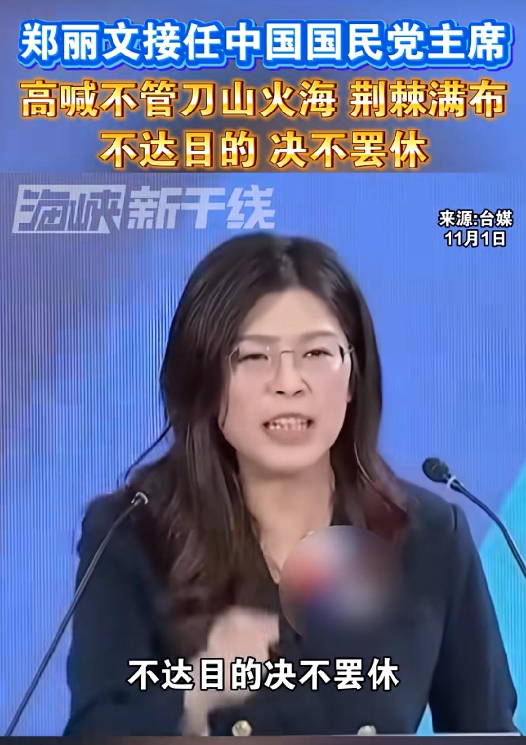 假如郑丽文您真能推动台湾和平回归祖国怀抱，这必必将名留青史 ，成为新中国成立后最