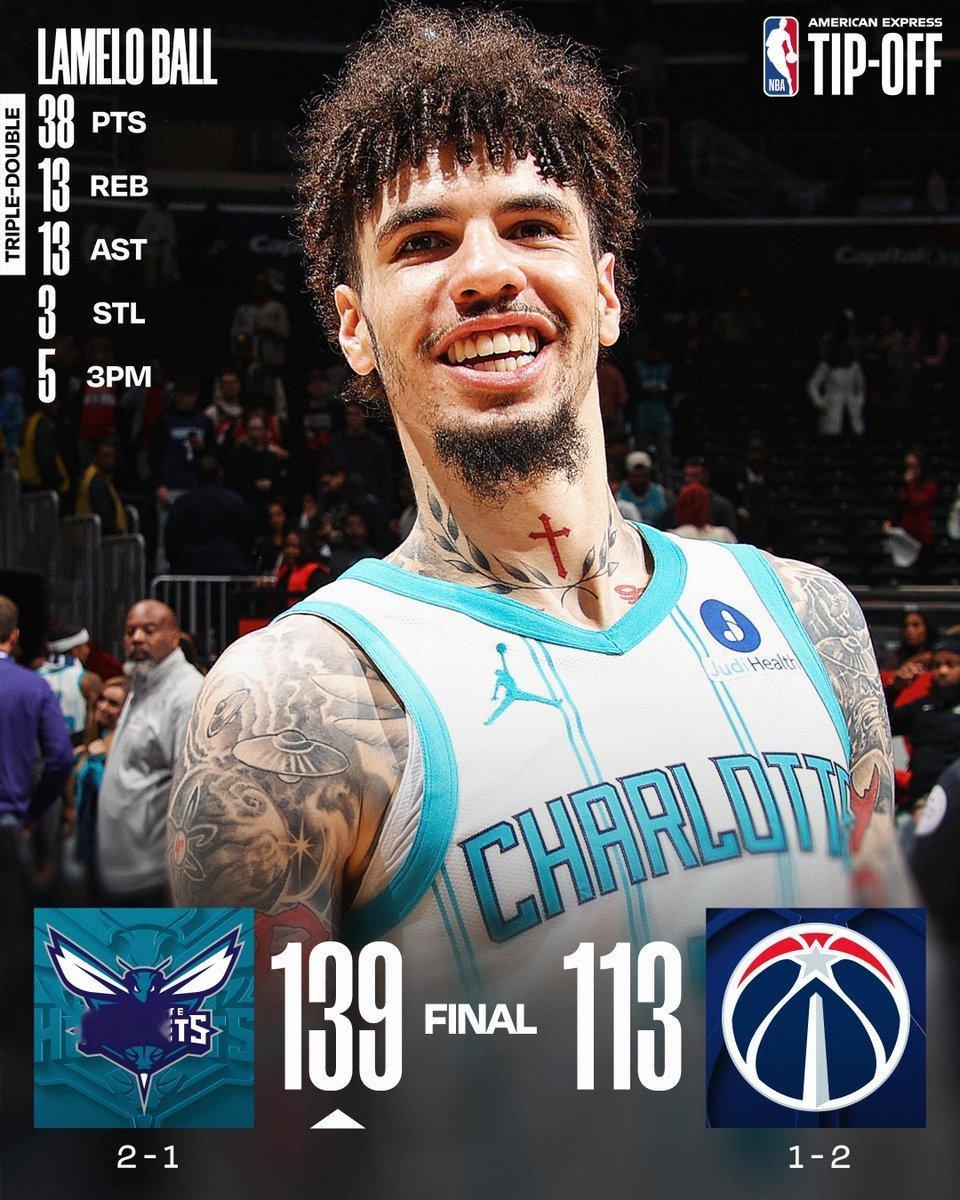 好家伙，三球今天砍下38+13+13？？对手是奇才？没事儿了nba ​​​