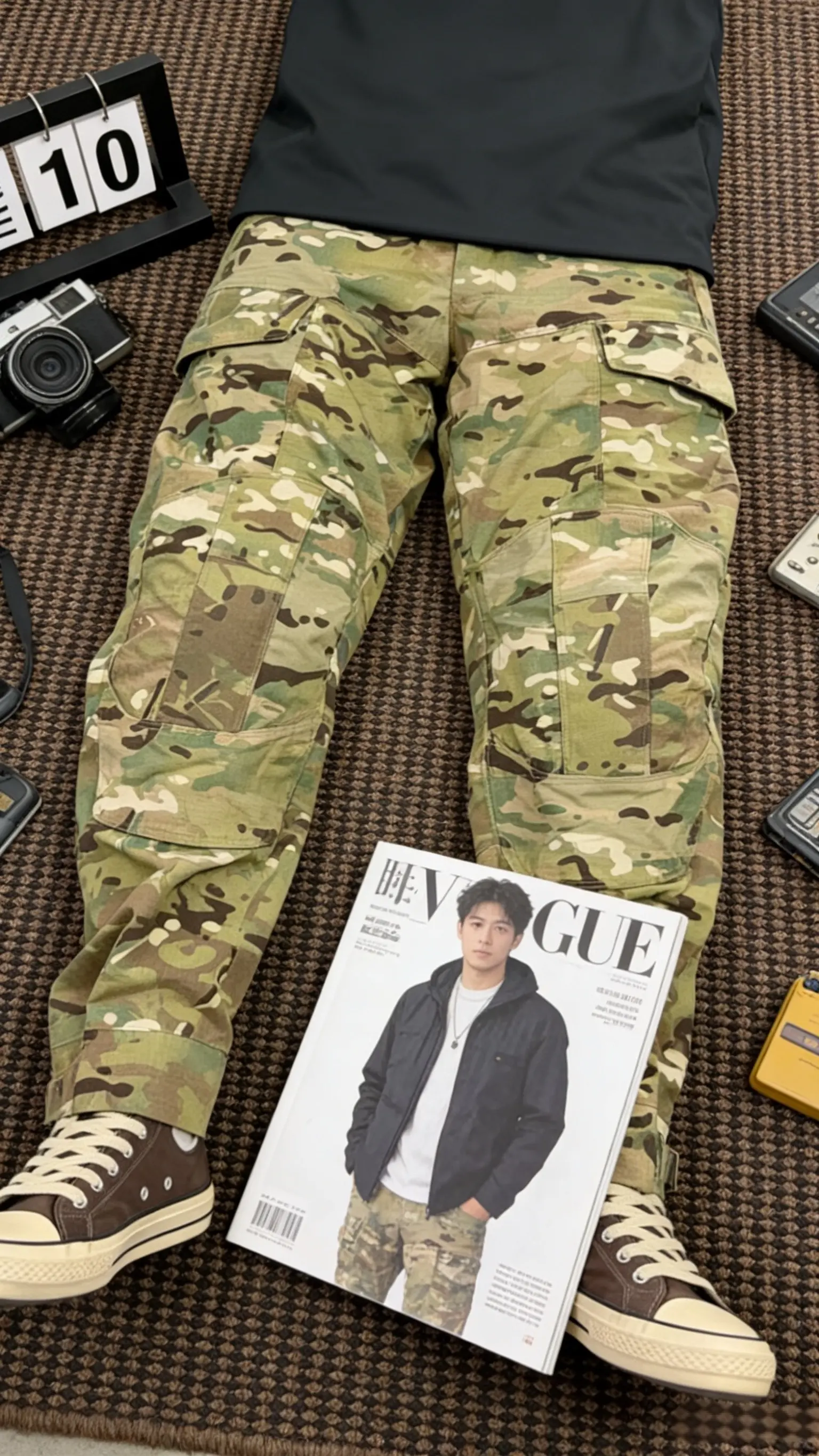 军鸟突击一代迷彩裤多口袋战术裤耐磨防刮户外登山裤作训裤骑行裤