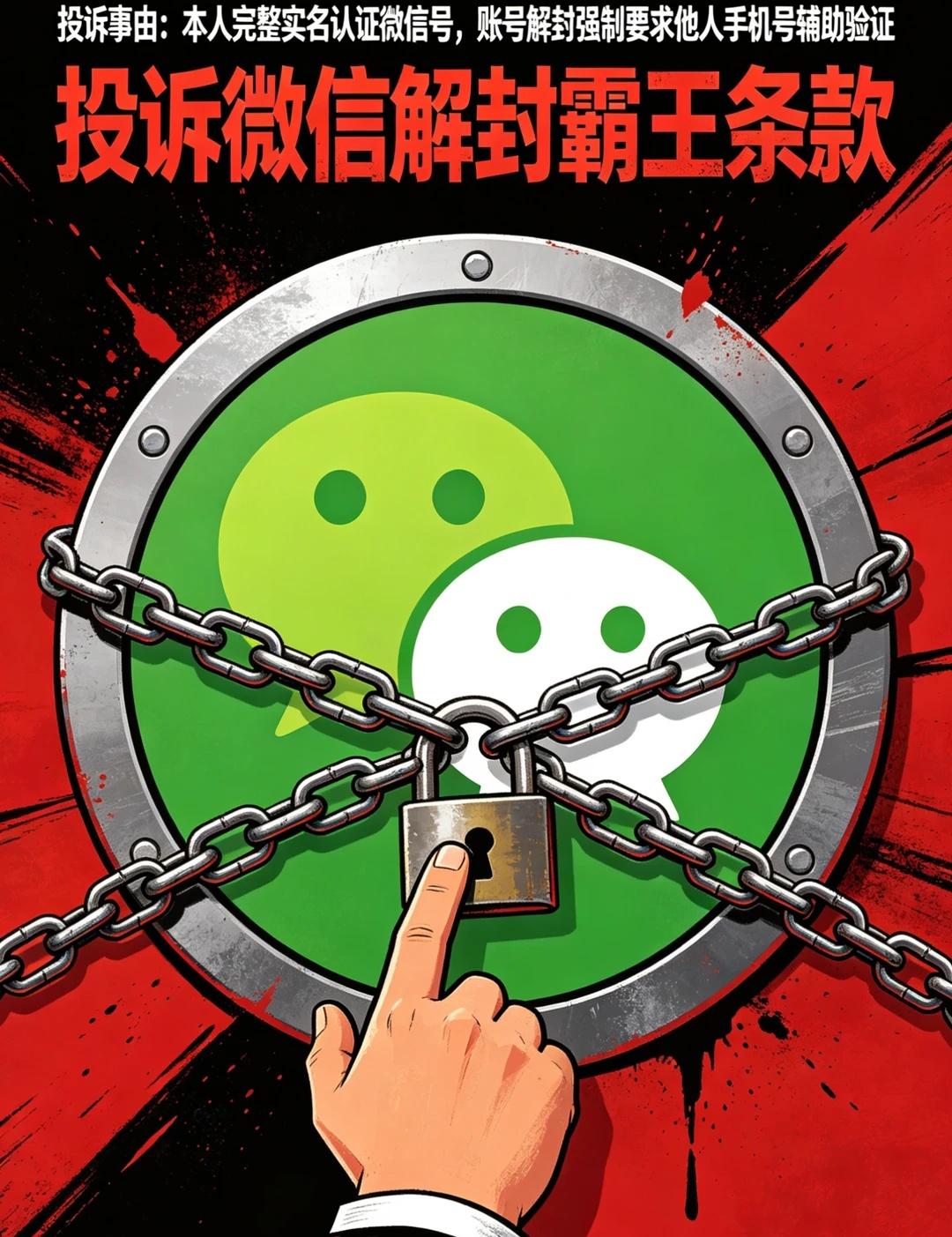 投诉微信解封强制好友辅助霸王条款，申请优
投诉微信解封强制好友辅助霸王条款，申请