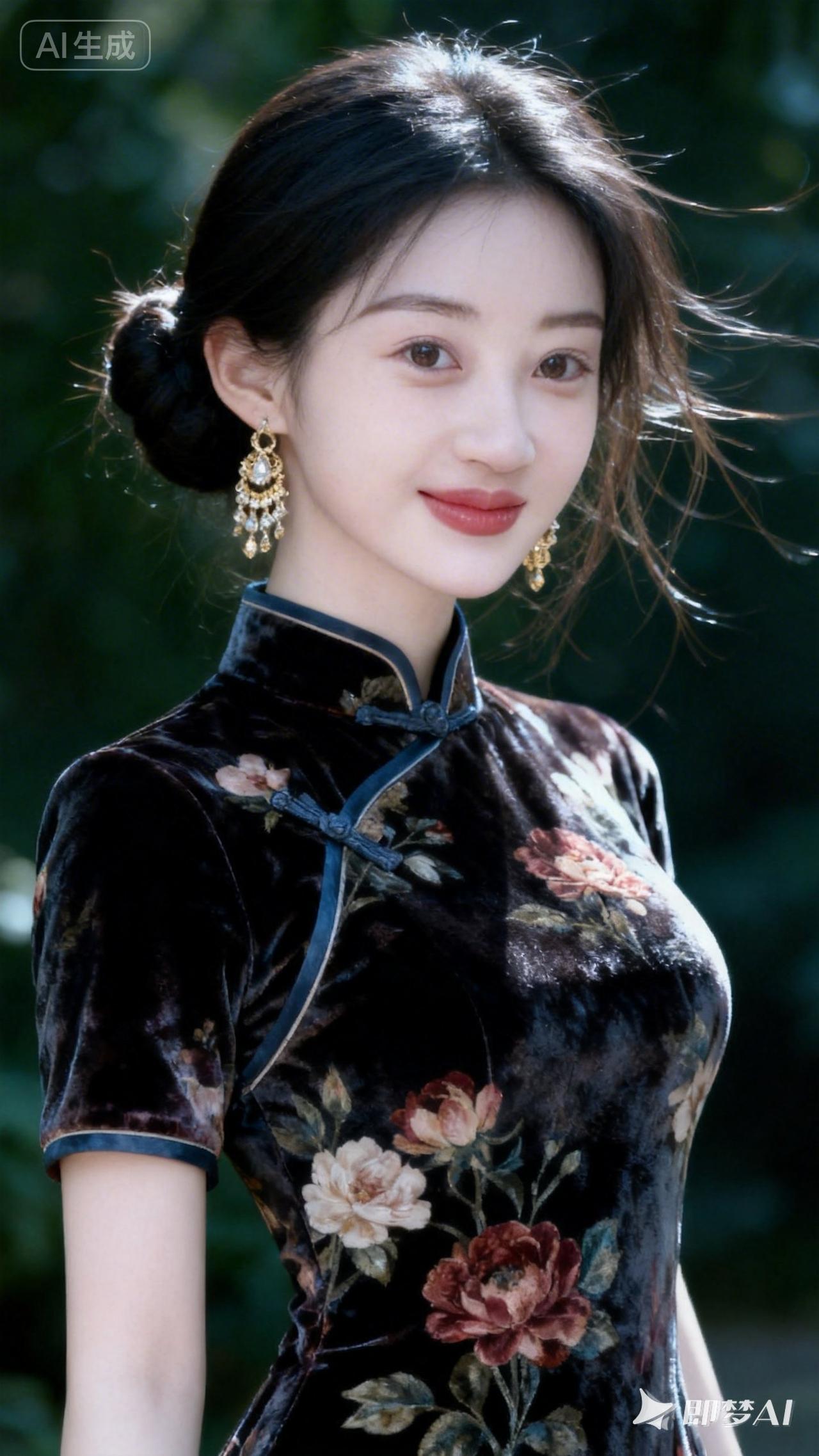 优雅旗袍少女，复古风韵十足