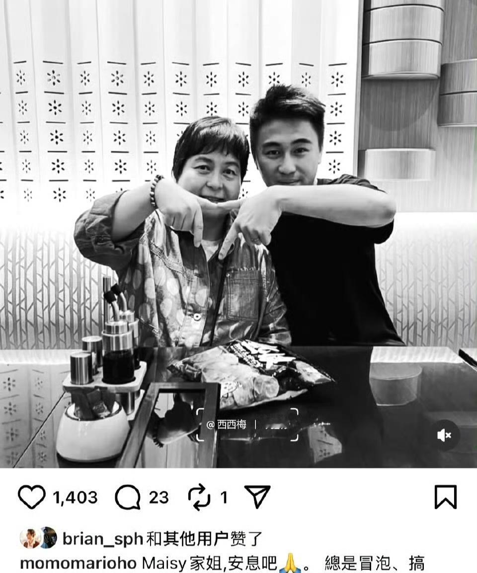 何猷君晒与何超蕸合照何猷君悼念二房姐姐何超蕸，看着真的挺感慨，一生低调勤恳 