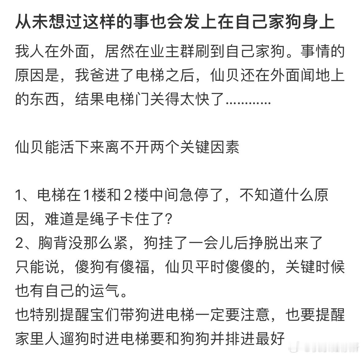 天呐好可怕，大家遛狗一定要注意‼️ ​​​