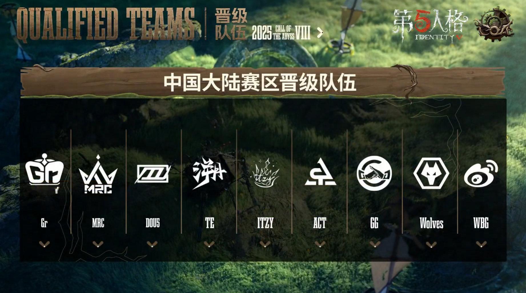 深渊的呼唤Ⅷ - 中国大陆赛区预选赛今日赛果恭喜成都GG、成都Wolves、WB