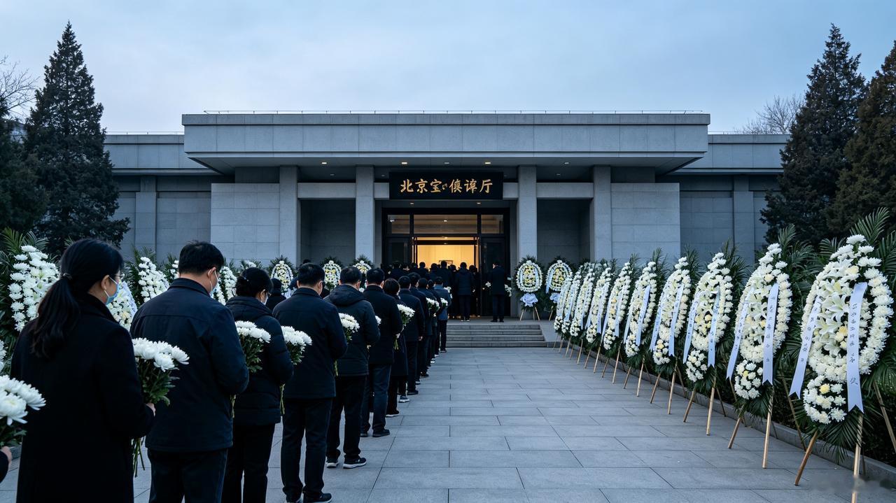 告别厅外队伍绵延，敬一丹遗体告别仪式举行，老同事到场送别
 
9月17日，敬一丹