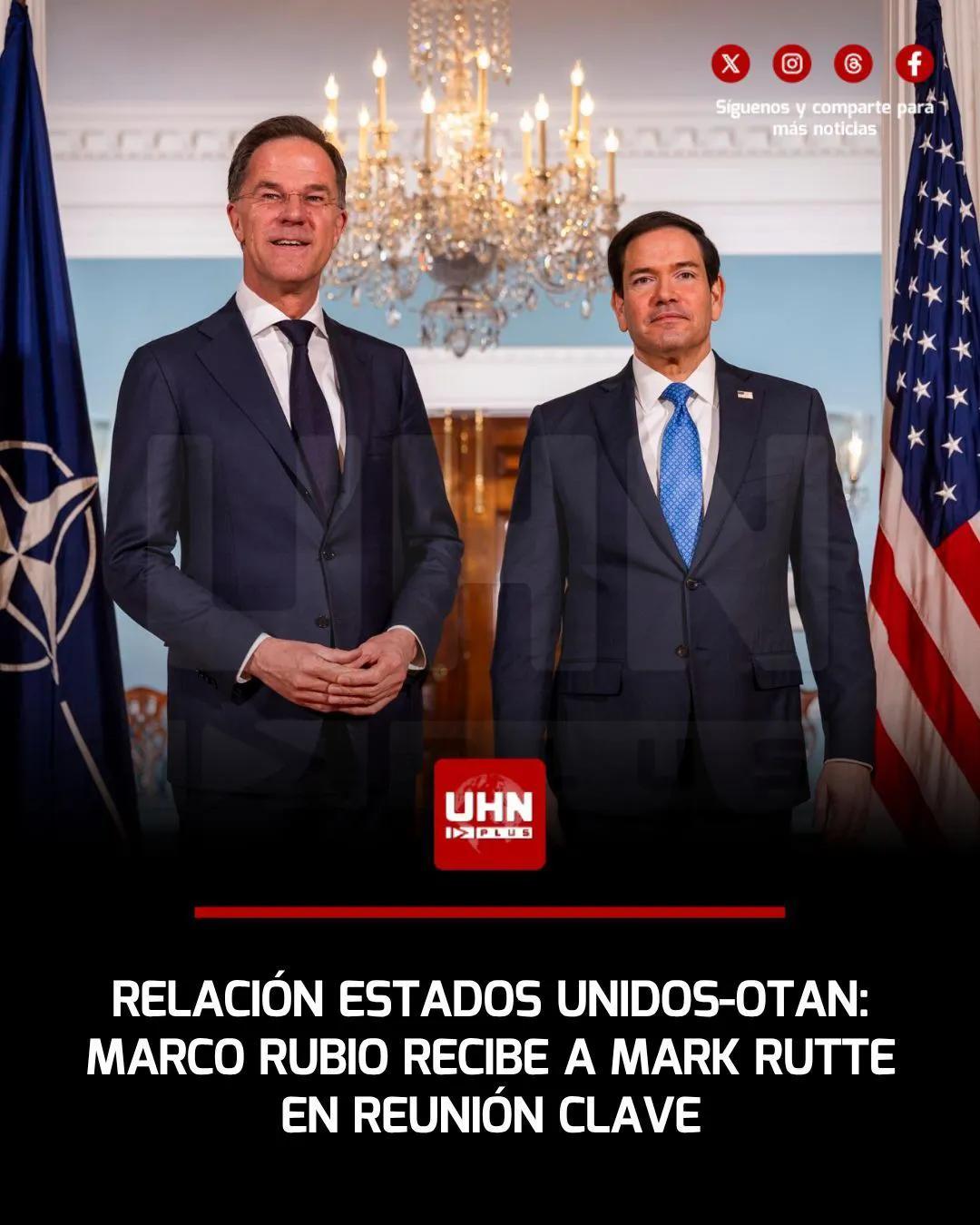 🇺🇸🇪🇺‼️ | 美国国务卿马可·卢比奥于4月8日（周三）与北约秘书长马