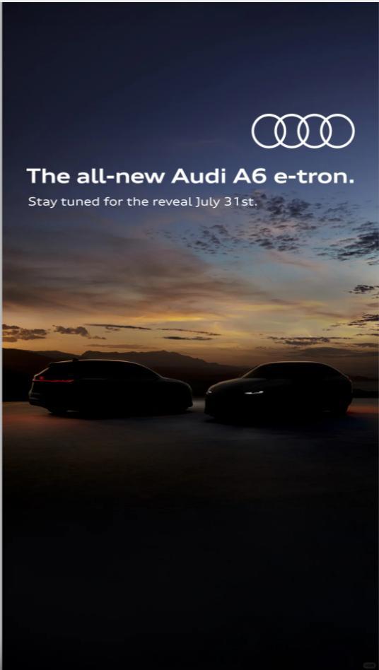 全新一代A6 E-Tron，A6纯电动版明天就发布PPE平台，旅行+轿跑，外观应