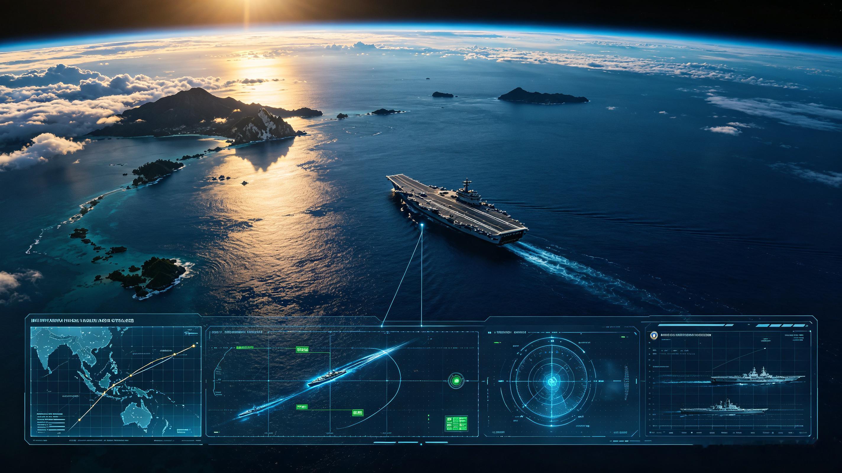 辽宁舰穿行菲律宾南部海域辽宁舰穿行菲律宾南部海域，中国海军远洋训练动态引发关注。