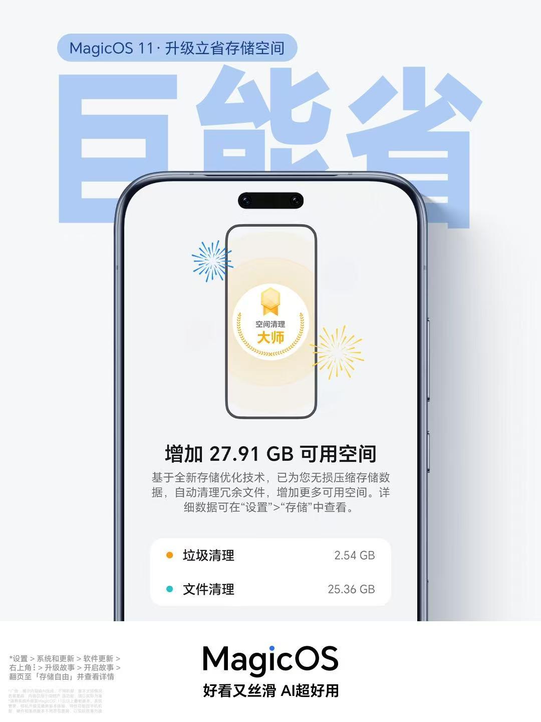手机又弹“存储空间不足”了？别着急删照片清微信，先看看你的荣耀能不能升Magic