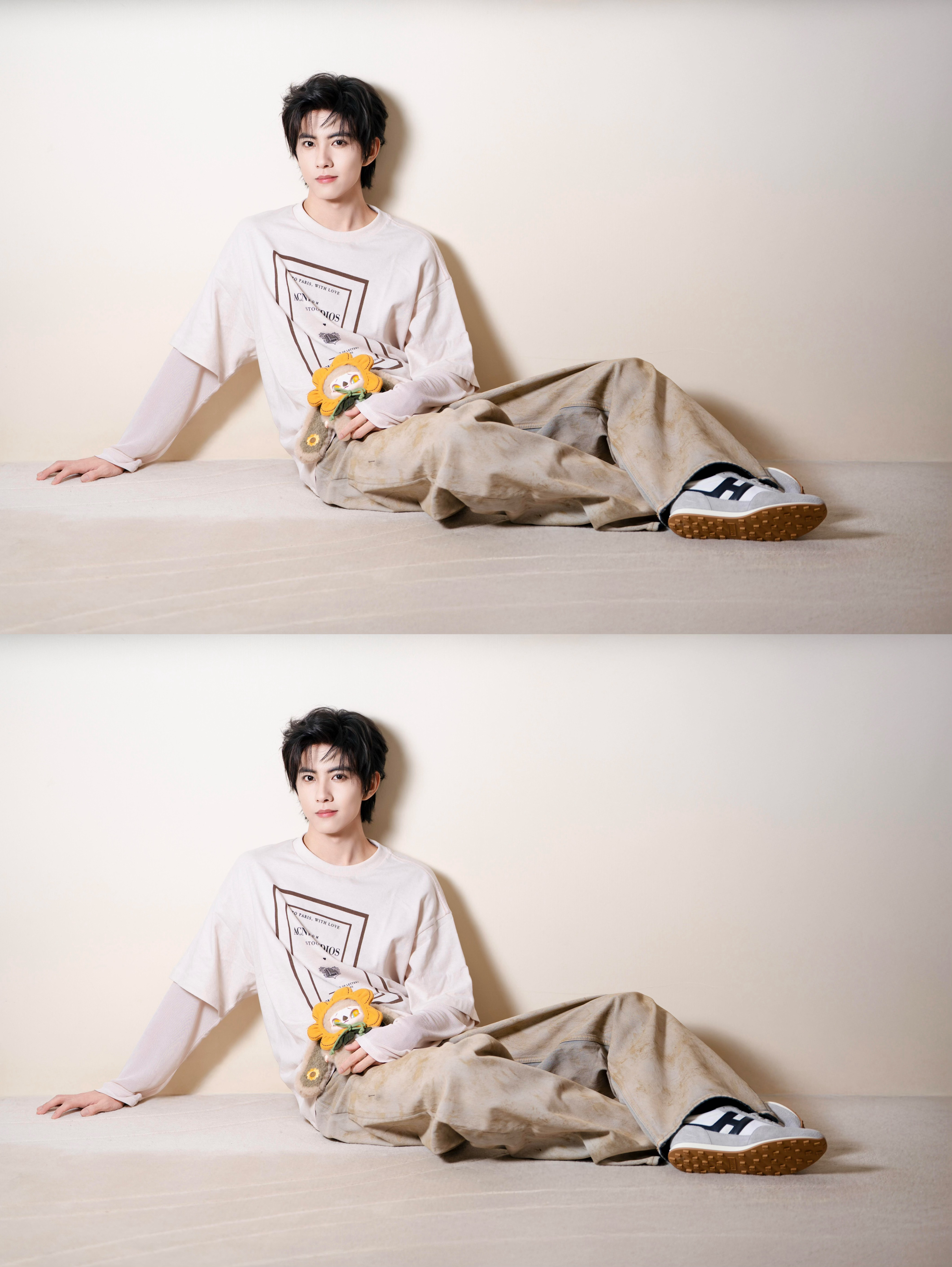 刘轩丞营业照 刘轩丞今日份营业 好长一条人 挡不住的帅气 今天的手势舞也很萌啊