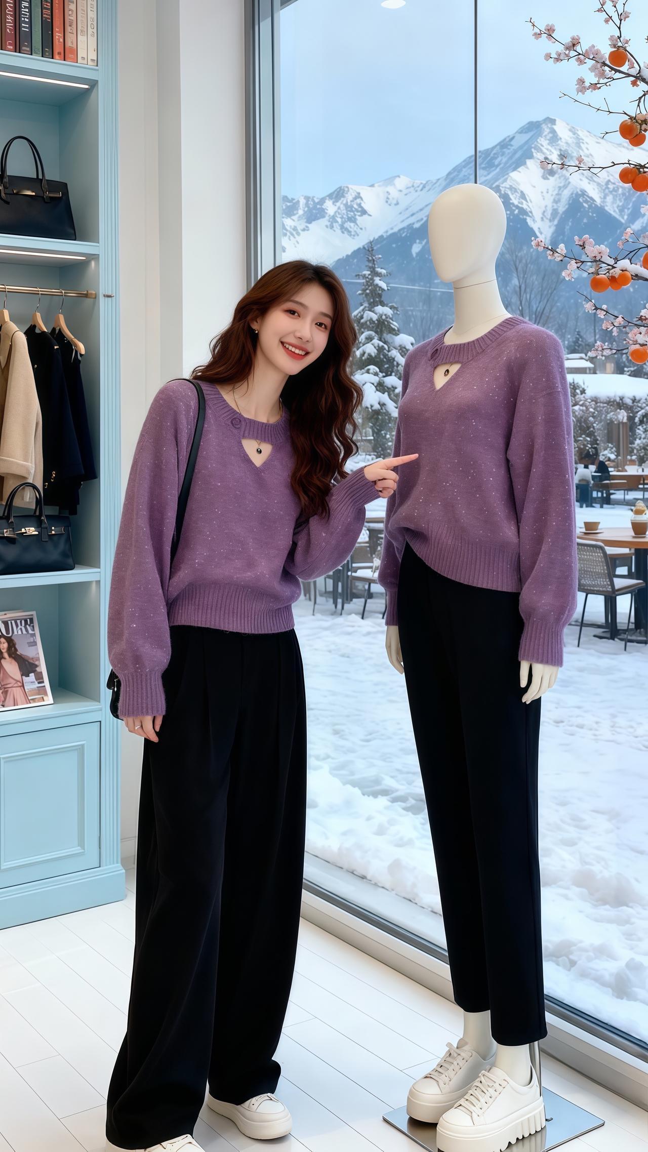 时尚洋气 洋气减龄 谁穿谁好看 面料柔软舒适 气质穿搭