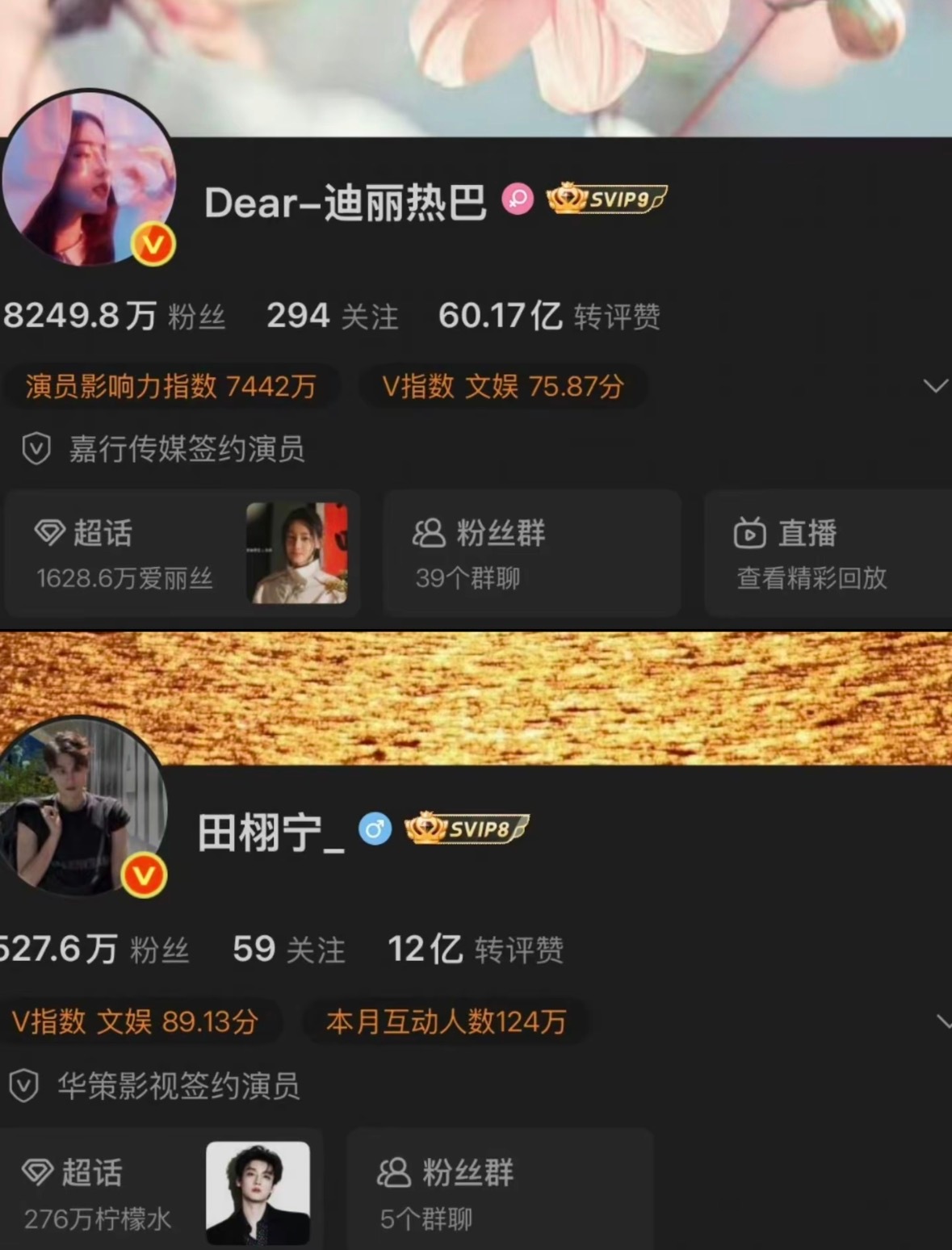 迪丽热巴 田栩宁同一代言销量对比谁的商业价值更高？|迪丽热巴 |田栩宁 | 
