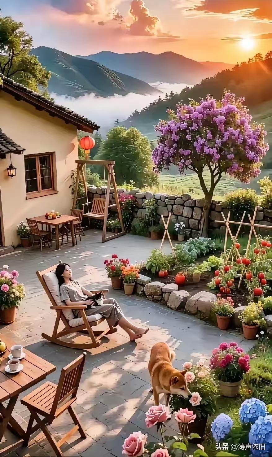 塞鸿秋·慢度人生
莫言岁月匆匆去，
且抛尘事墙边立。
围炉把酒亲情聚，
花前执手