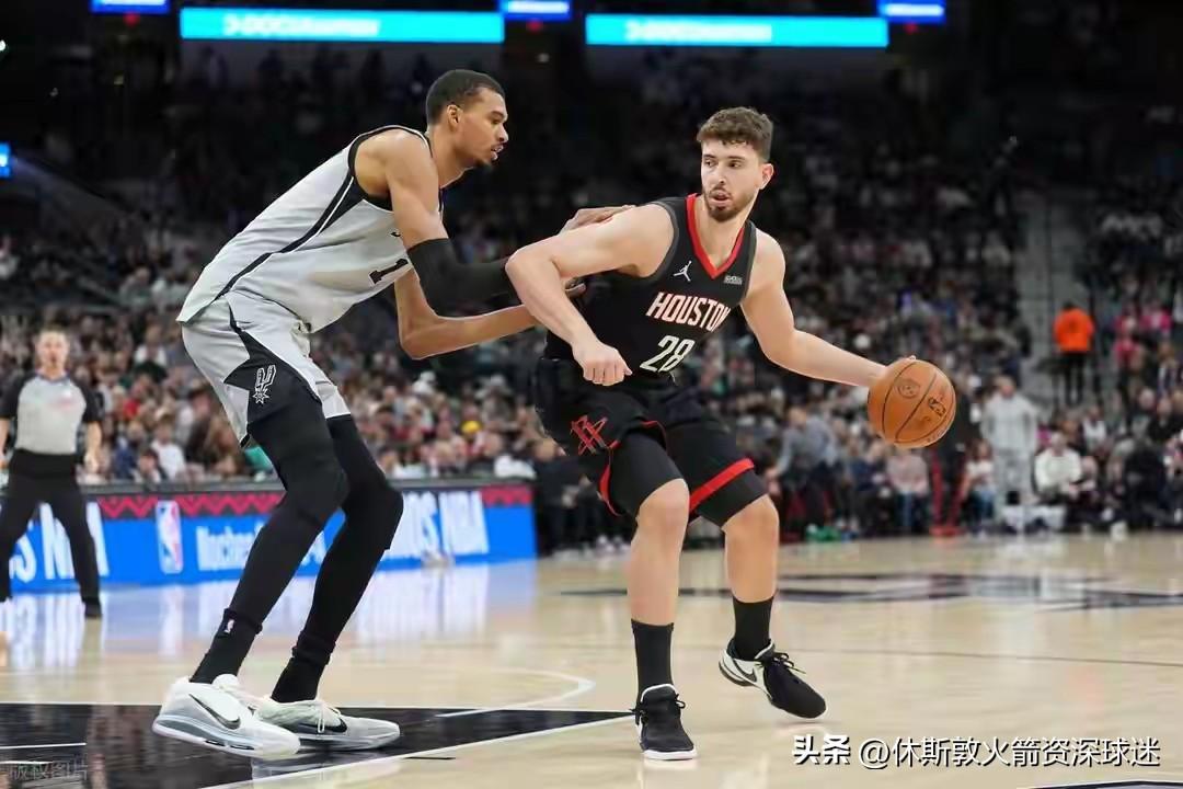 火箭摆烂这么多年，还不如马刺一年。看看马刺的文班亚马，一人直接打爆申京、小贾巴里